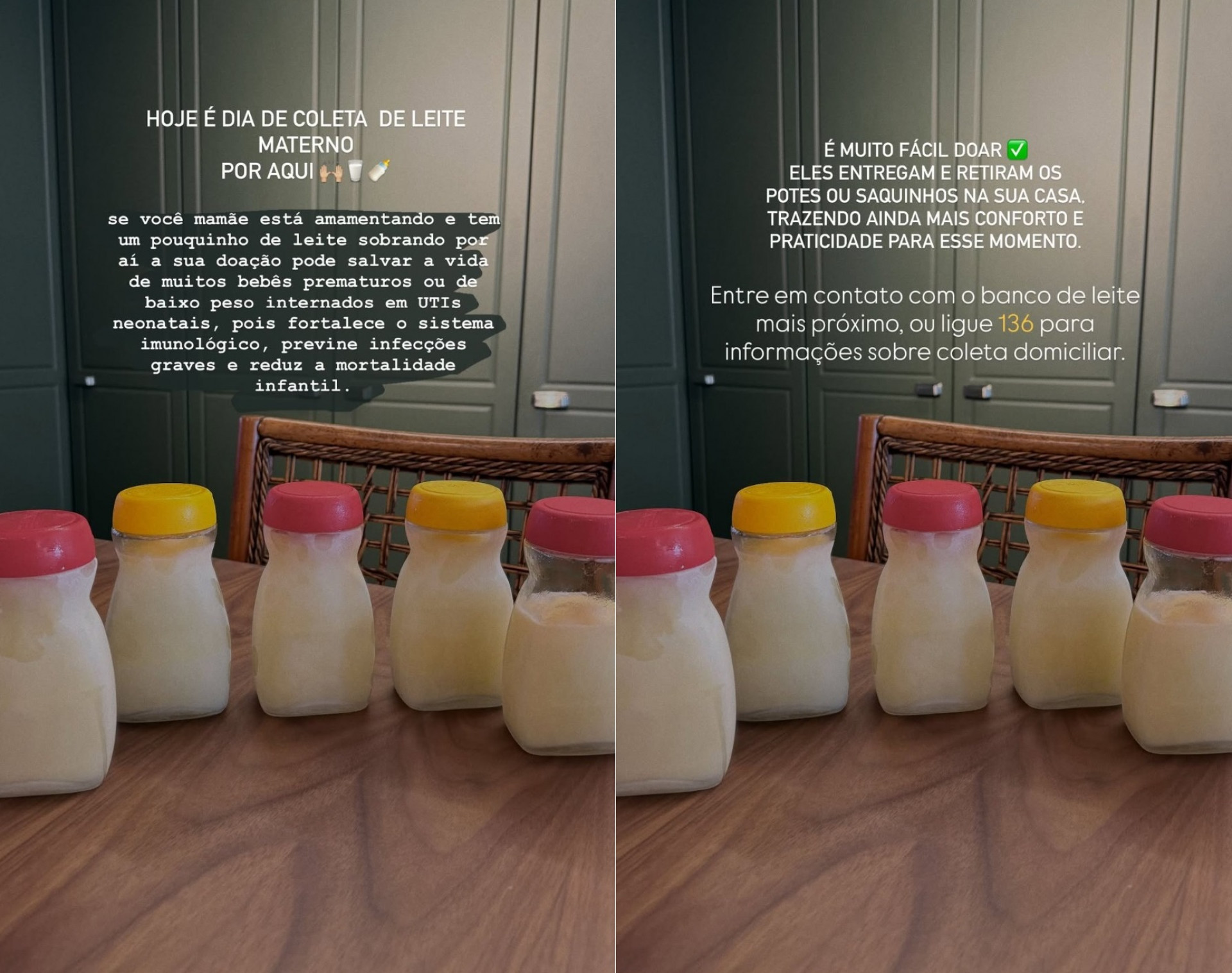 Camila Queiroz instruiu internautas sobre doação de leite materno  - Reprodução/Instagram 