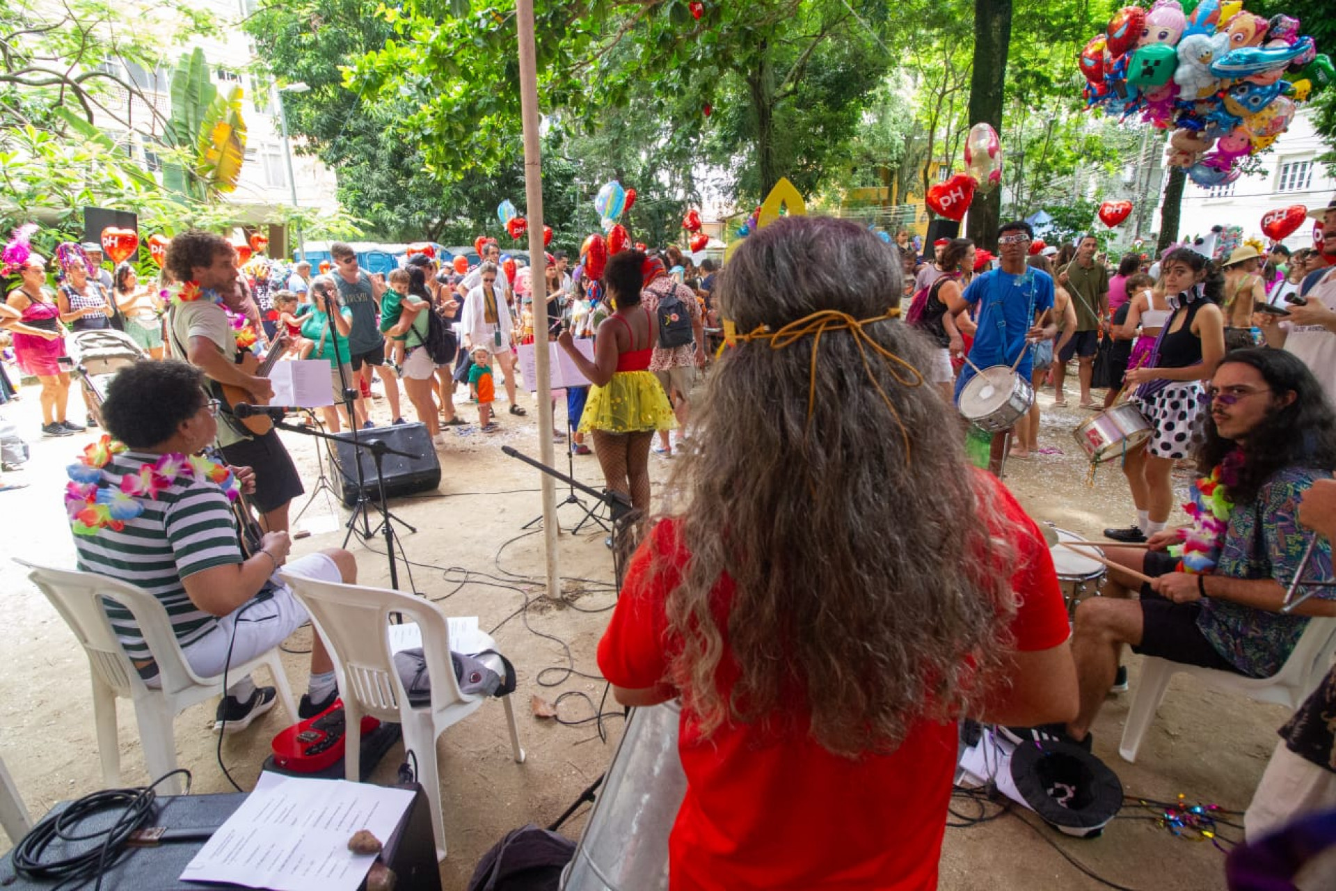Bloco tem proposta mais tranquila, com espaço para que as crianças brinquem, dancem e circulem com segurança - Érica Martin / Agência O Dia