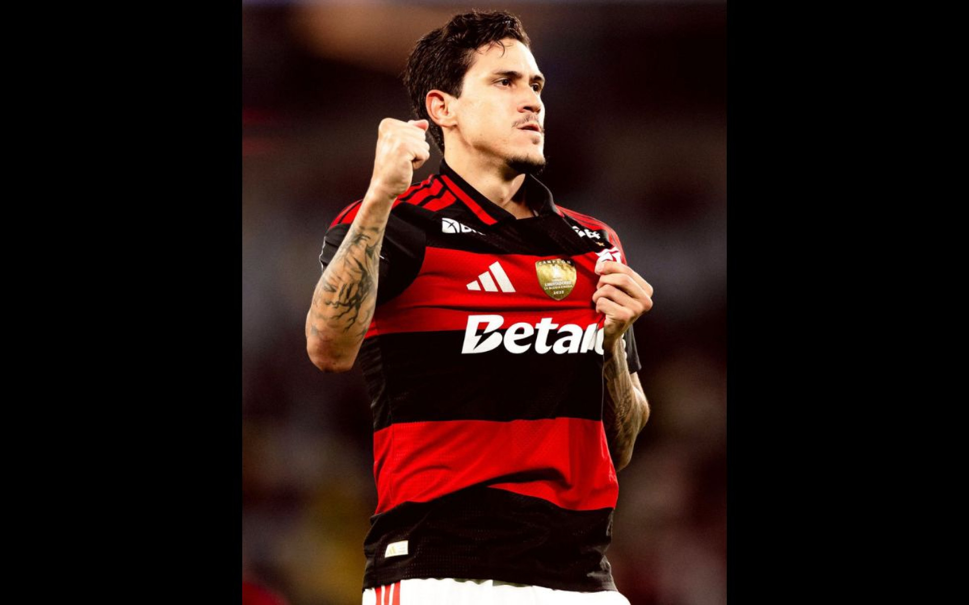 Pedro comemora gol marcado pelo Flamengo sobre o Sampaio Corrêa, no Maracanã - Divulgação / Flamengo