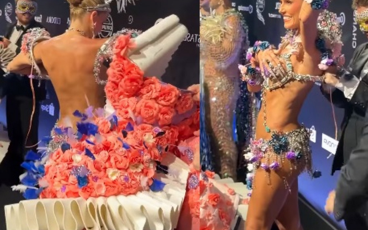 Deborah Secco passa perrengue no Baile da Vogue