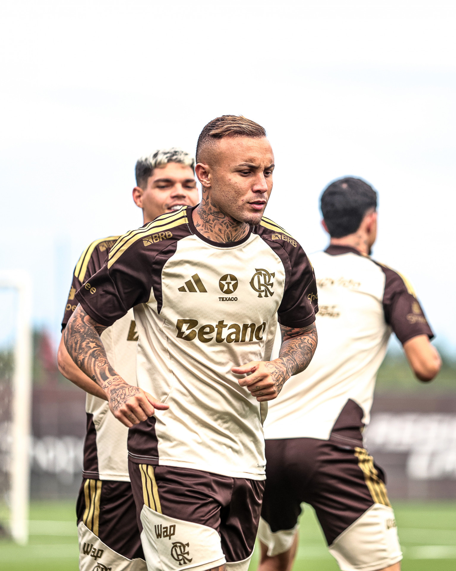 Everton Cebolinha em treino do Flamengo