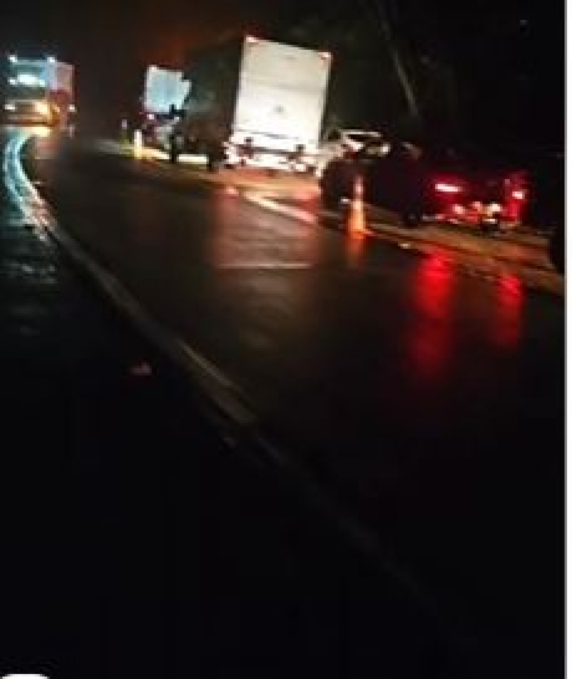 Caminhão perdeu o freio e invadiu pista contrária