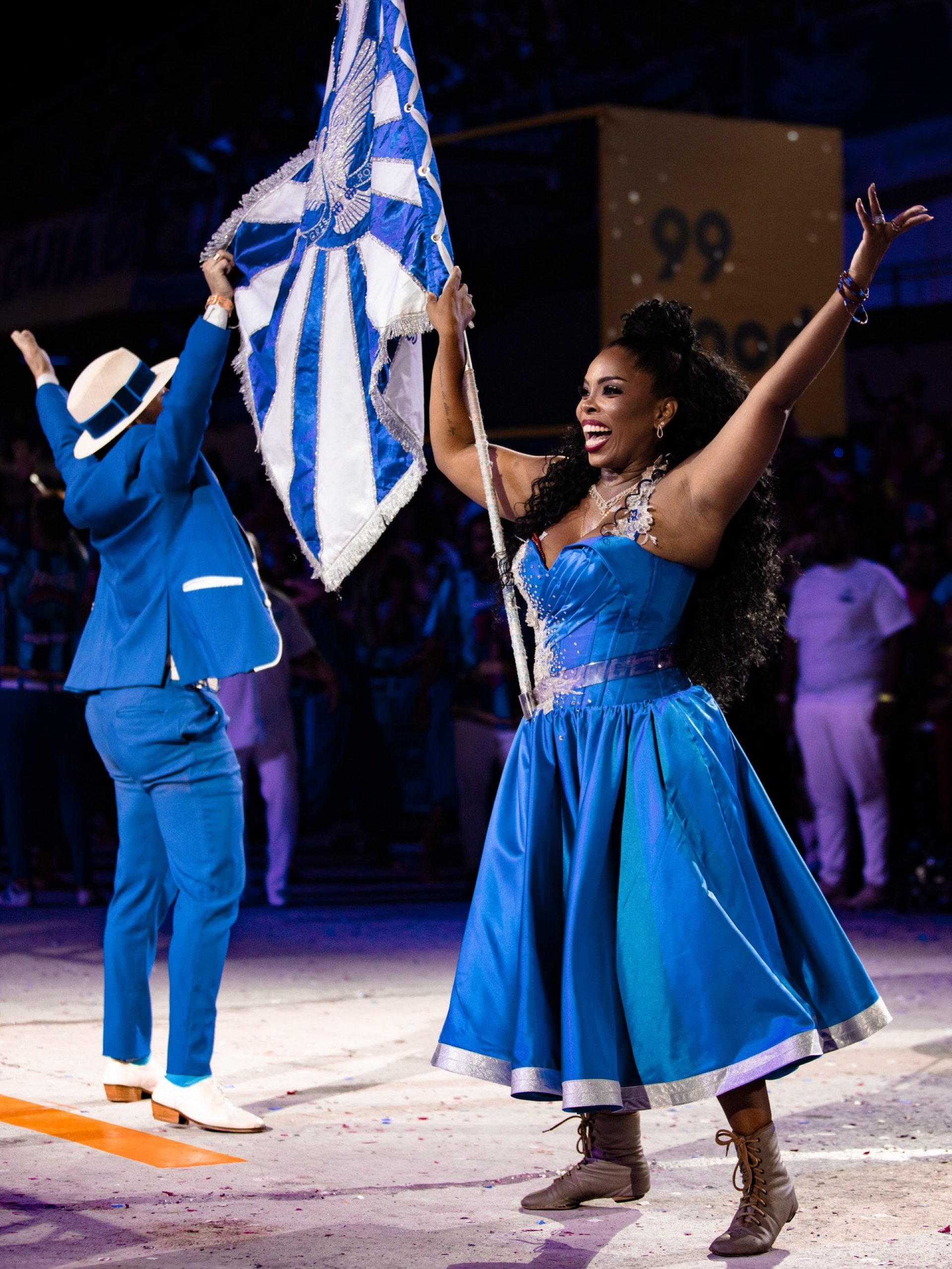  Portela realiza último ensaio técnico na Marquês de Sapucaí 