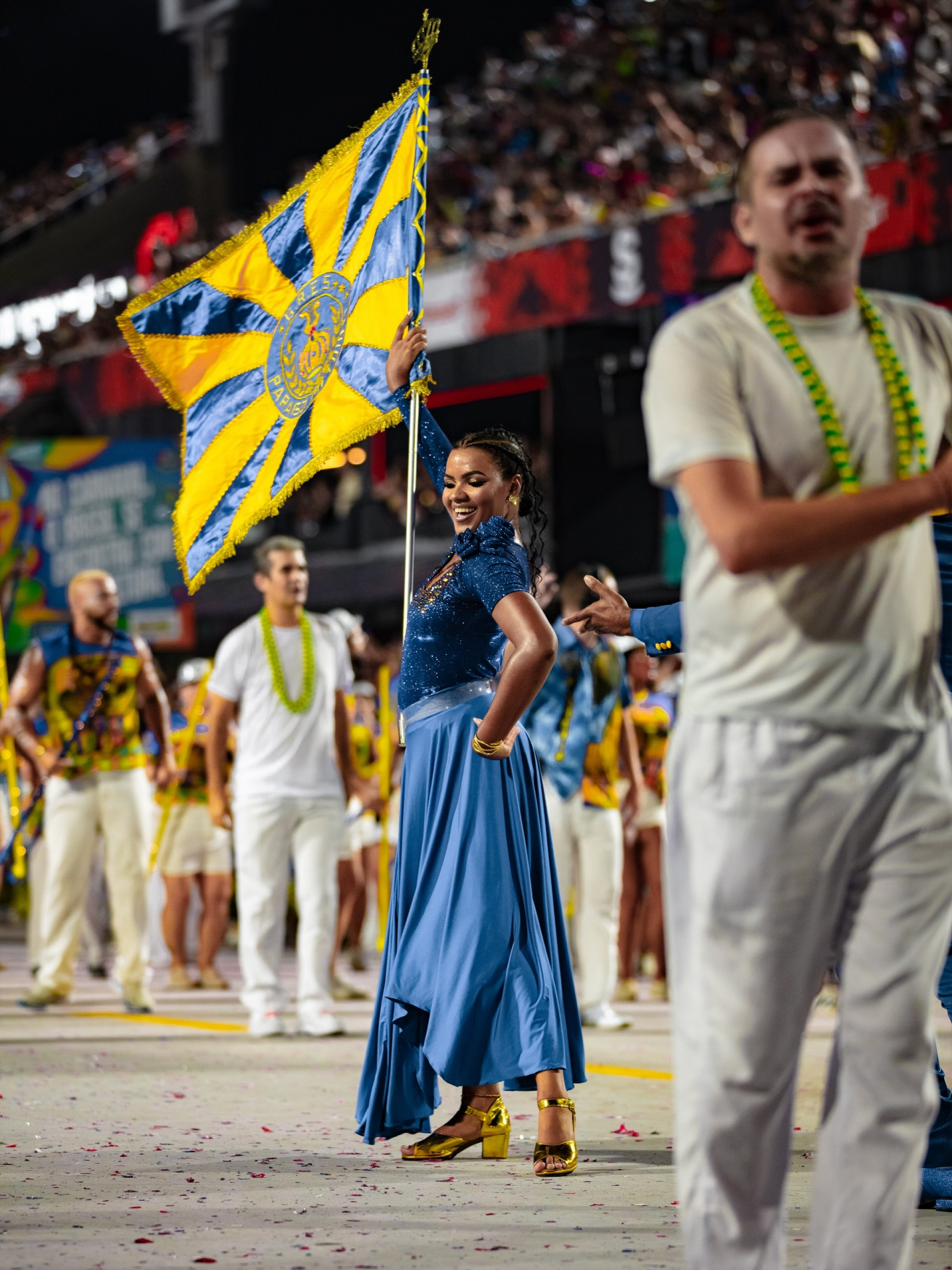 Paraíso do Tuiuti realiza último ensaio técnico na Marquês de Sapucaí 