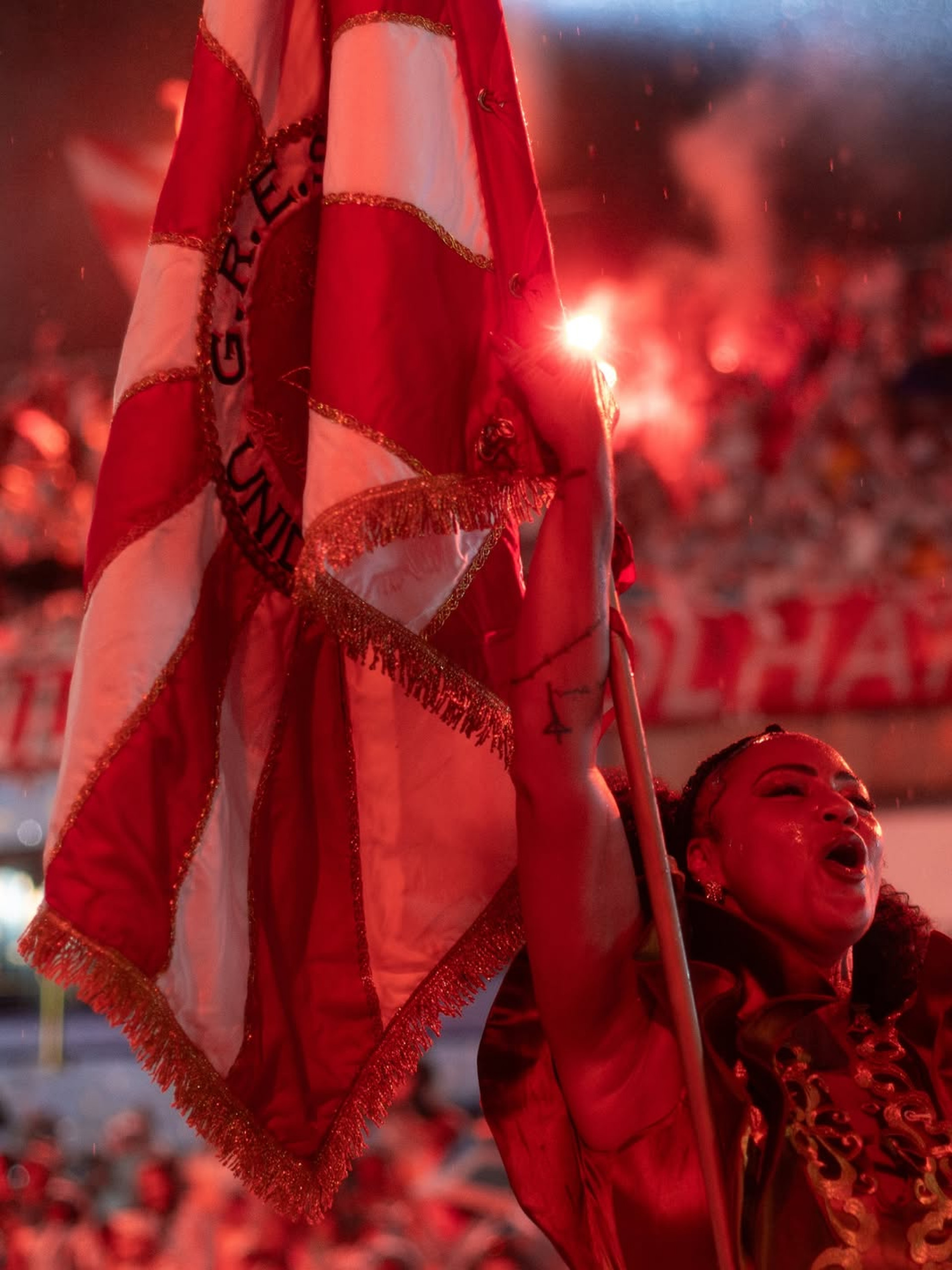 Viradouro realiza último ensaio técnico na Marquês de Sapucaí  - Divulgação / Rio Carnaval