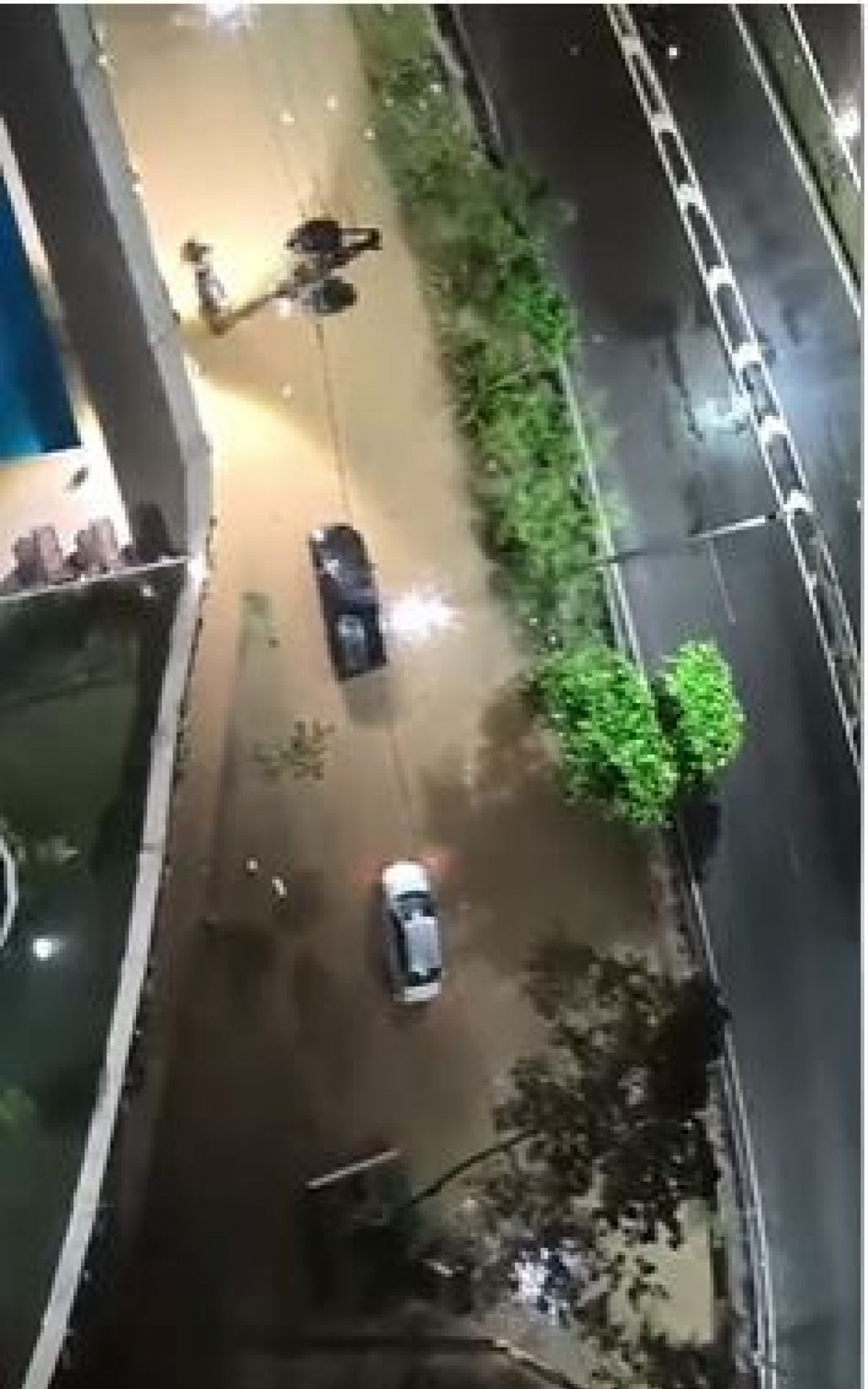 Del Castilho foi muito afetado pela chuva - Rede Social