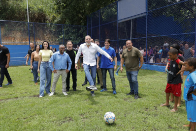 Belford Roxo inaugura 2ª Companhia de Polícia, uma praça e o Campo do Vicentão no Gogó da Ema