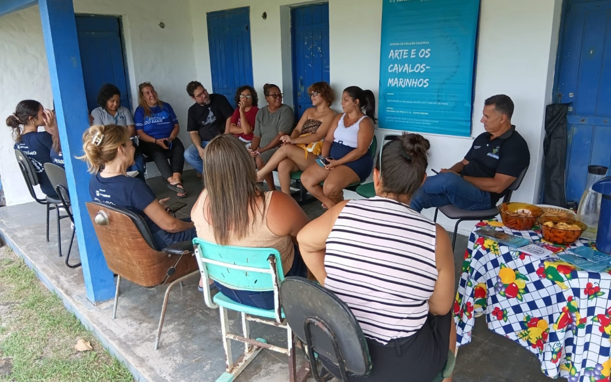 Pescadoras participam de oficina 