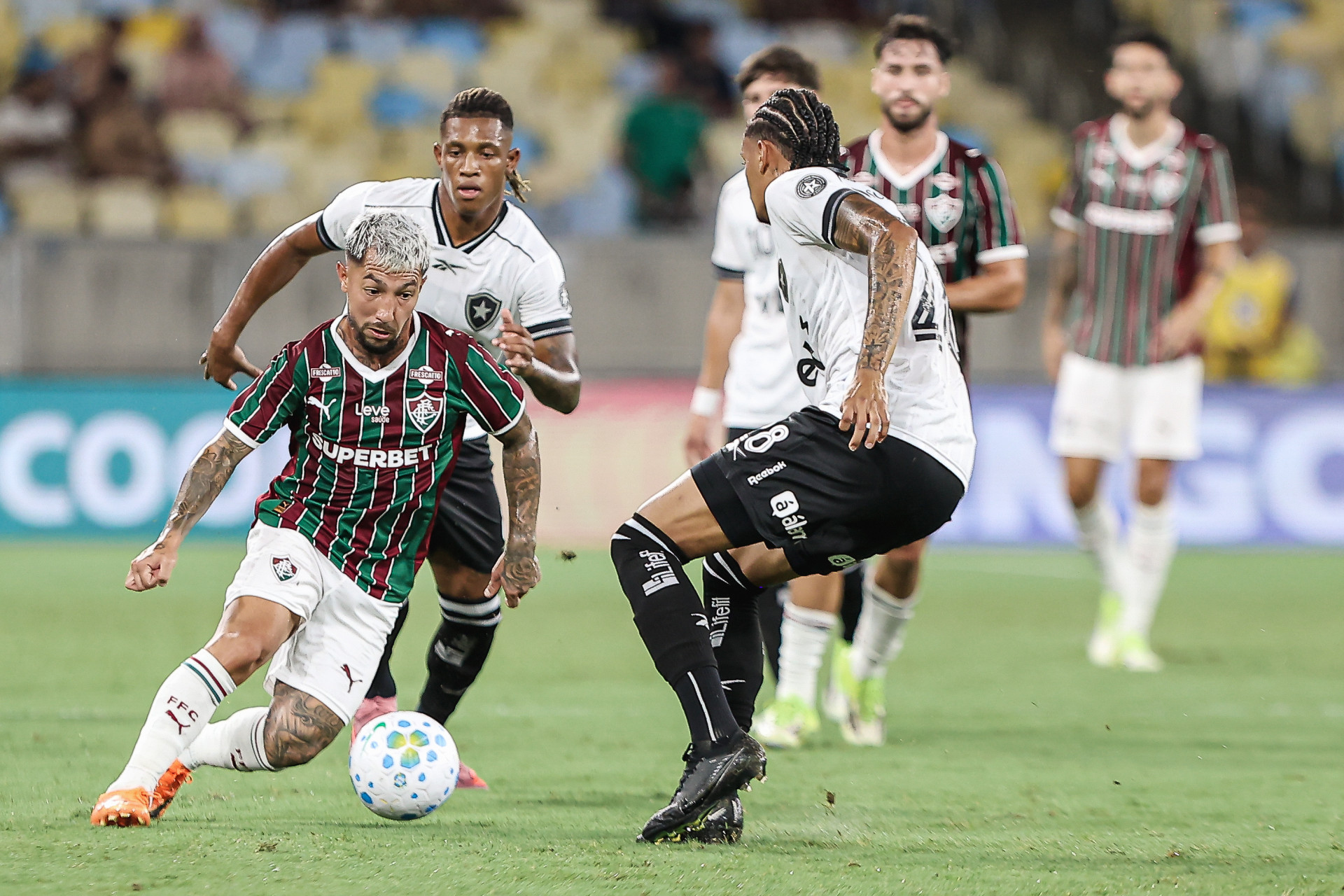 Lance do jogo entre Fluminense e Botafogo - Lucas Mer&ccedil;on/Fluminense