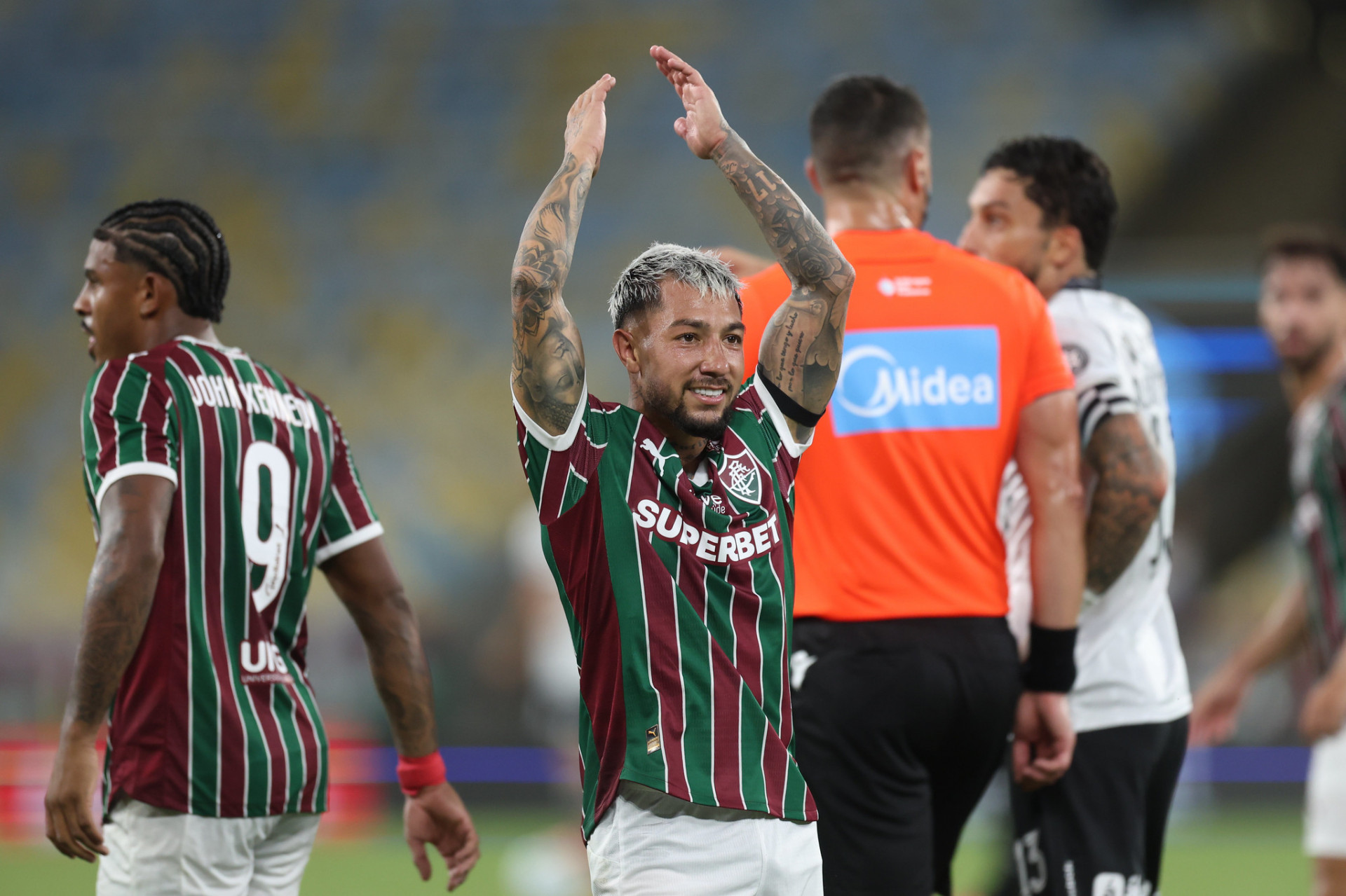 Comemoração de Lucho Acosta - Marcelo Gonçalves/Fluminense FC