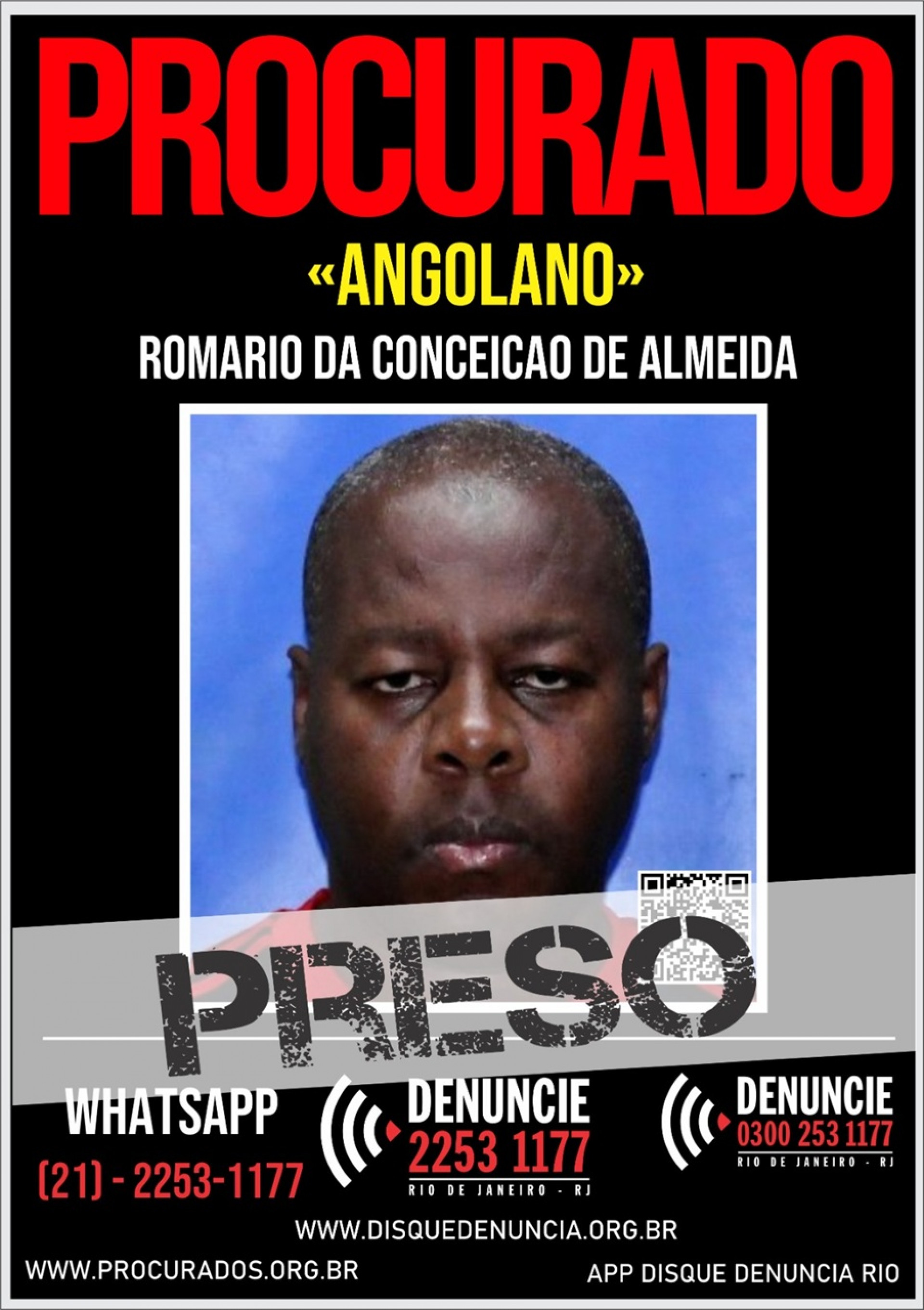Informa&ccedil;&otilde;es repassadas pelo Disque Den&uacute;ncia levaram os policiais a Angolano - Reprodu&ccedil;&atilde;o/DD