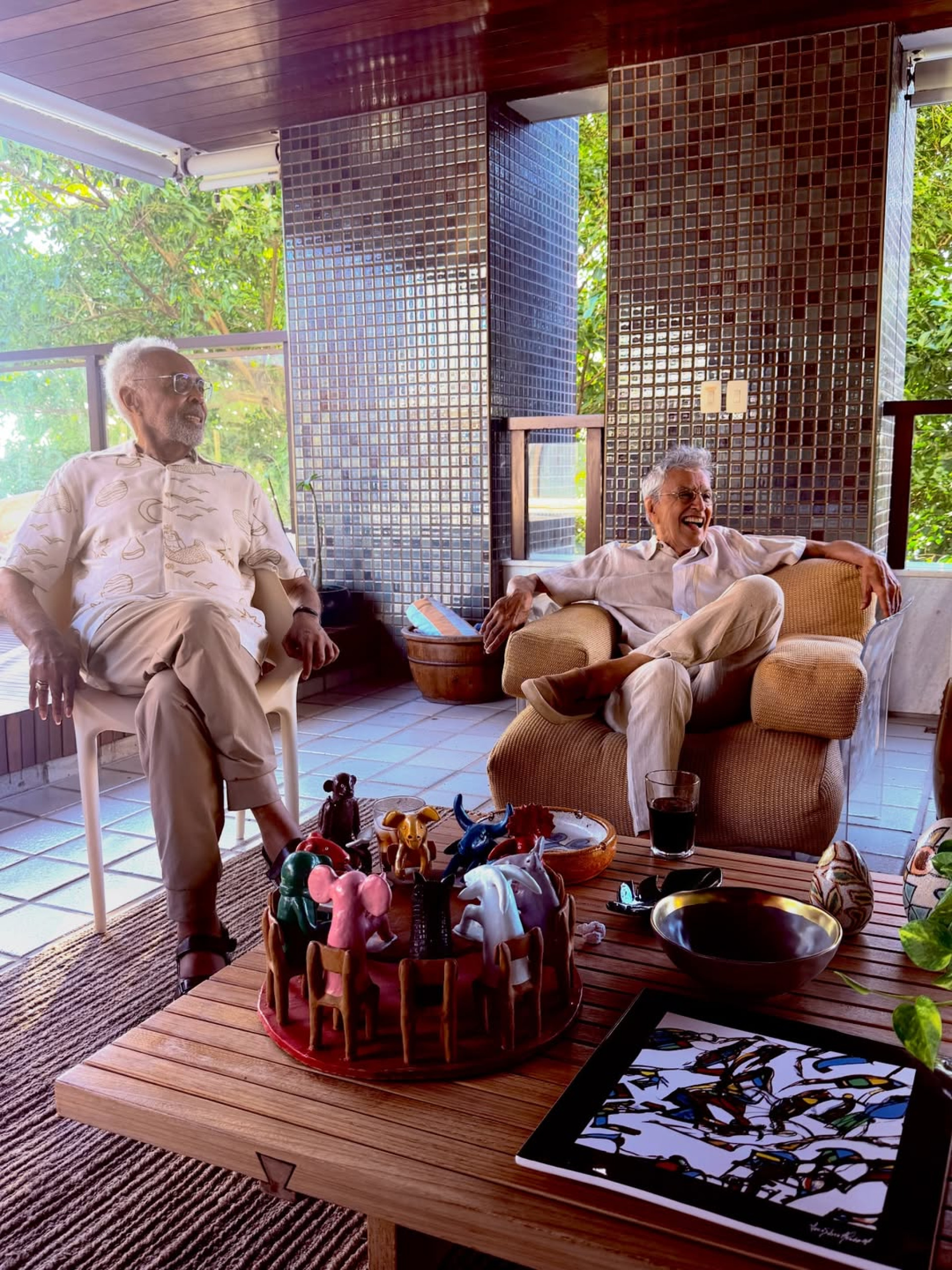 Gilberto Gil com Caetano Veloso - Reprodução / Instagram