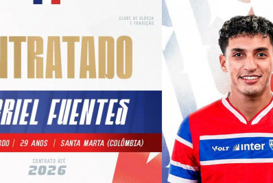 Fortaleza confirma a contratação de Gabriel Fuentes, emprestado pelo Fluminense