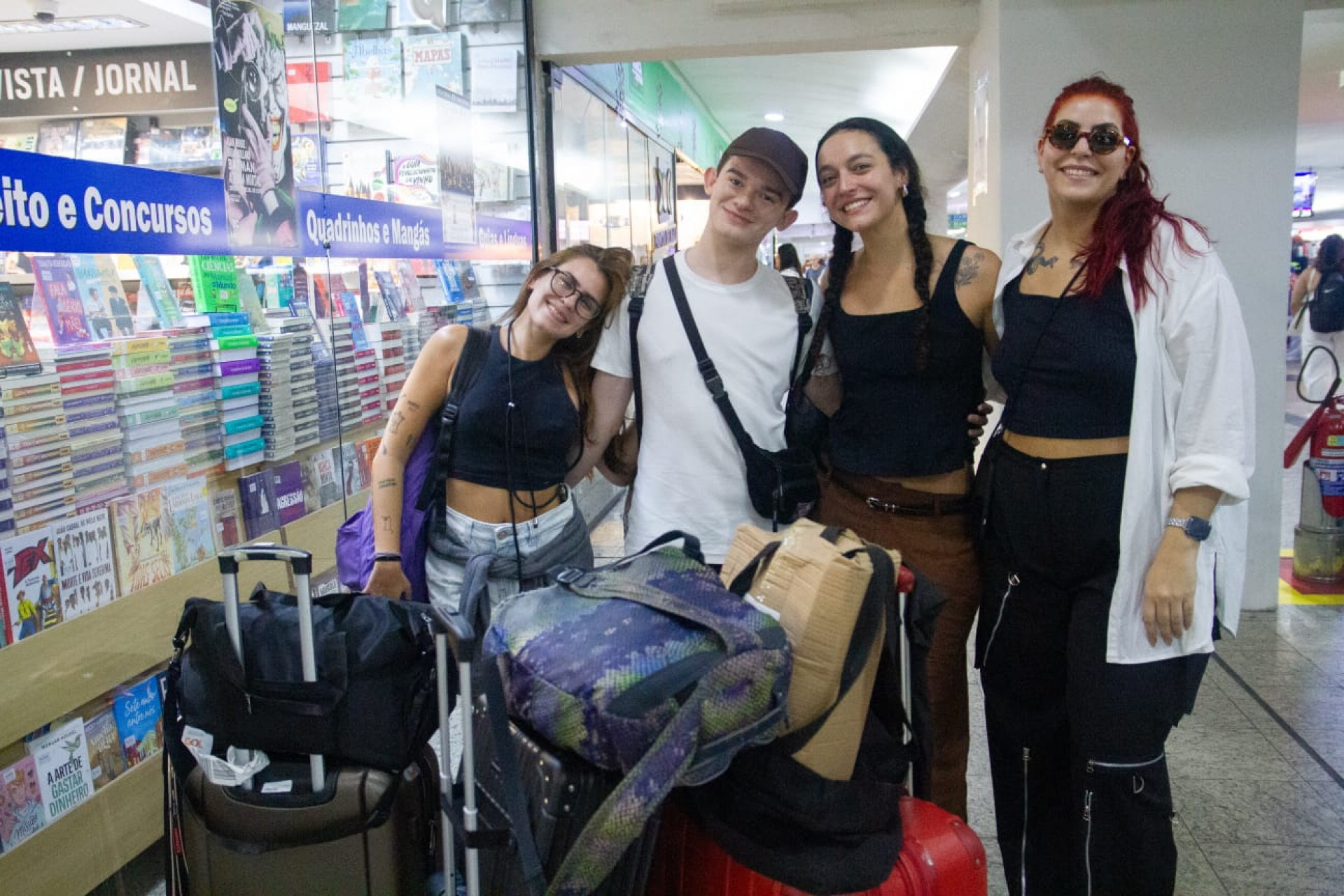 Ana Quintero (na ponta direita) celebrará o Carnaval pela oitava vez no Rio - Érica Martin / Agência O Dia