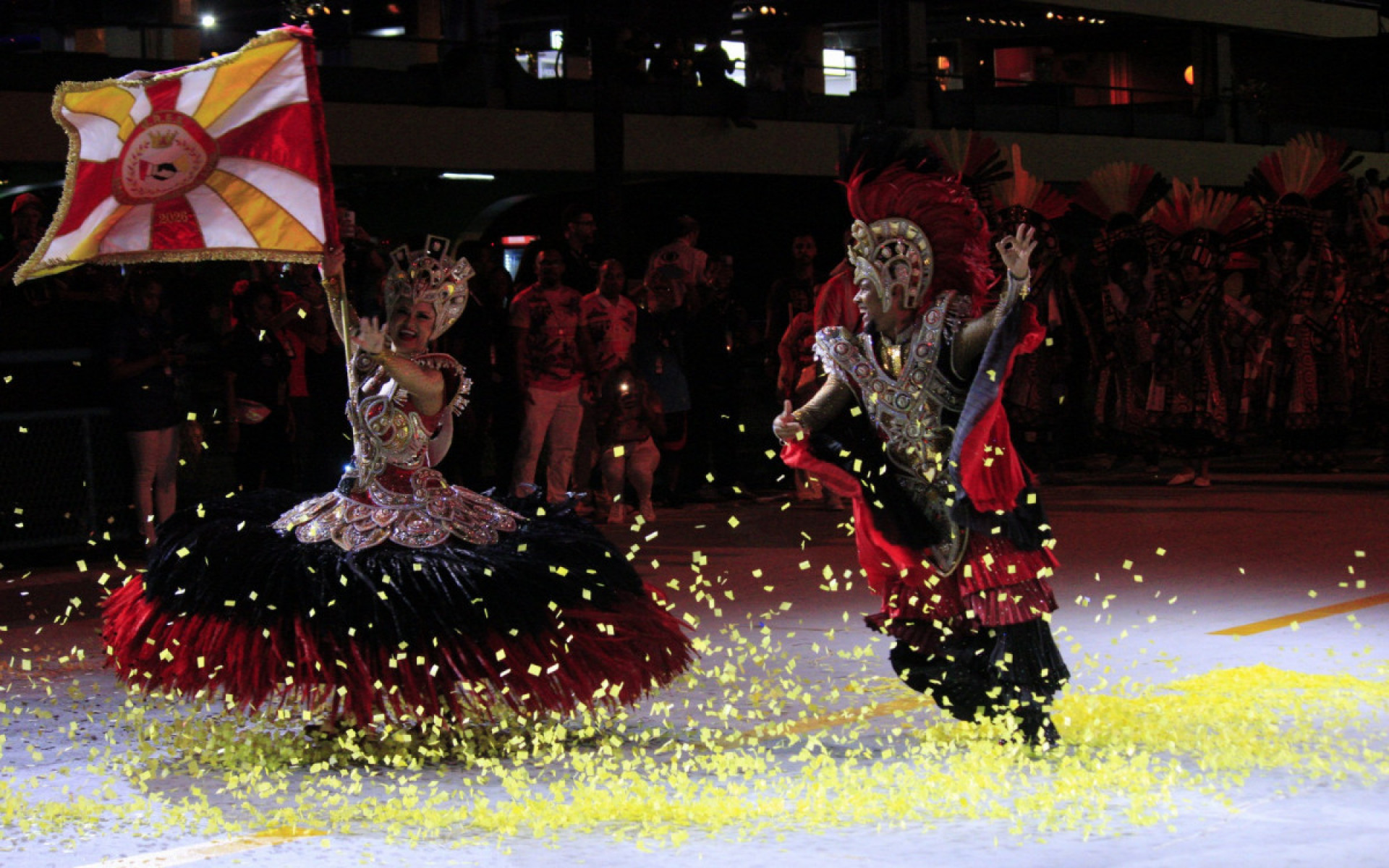União do Parque Acari prestou homenagem ao teatro negro brasileiro, nesta sexta-feira (13) -  Carlos Elias/ Agência O Dia
