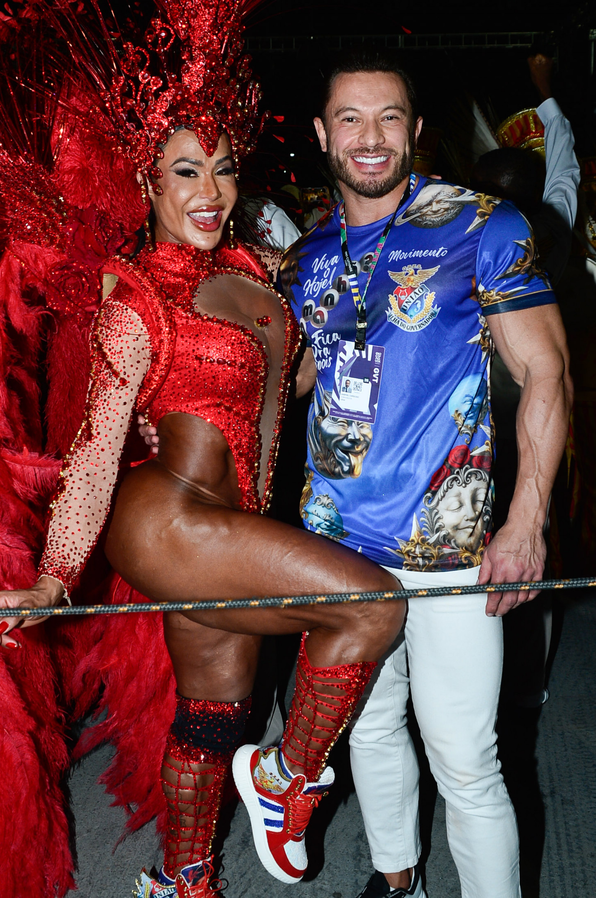 Gracyanne Barbosa e o namorado - Eduardo Martins / Brazil News