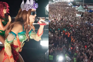 Vídeo! Anitta interrompe bloco e denuncia tentativa de furto: 'Arruaceiro aqui não'
