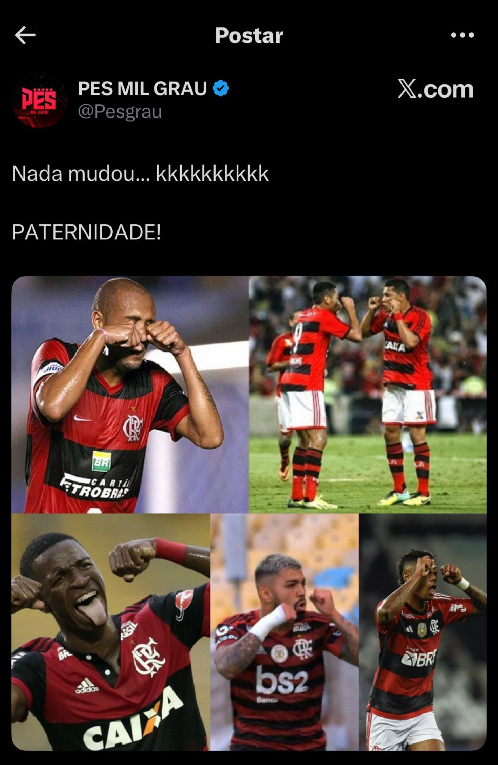 Internautas lembraram da provocação do 'chororô' - Reprodução