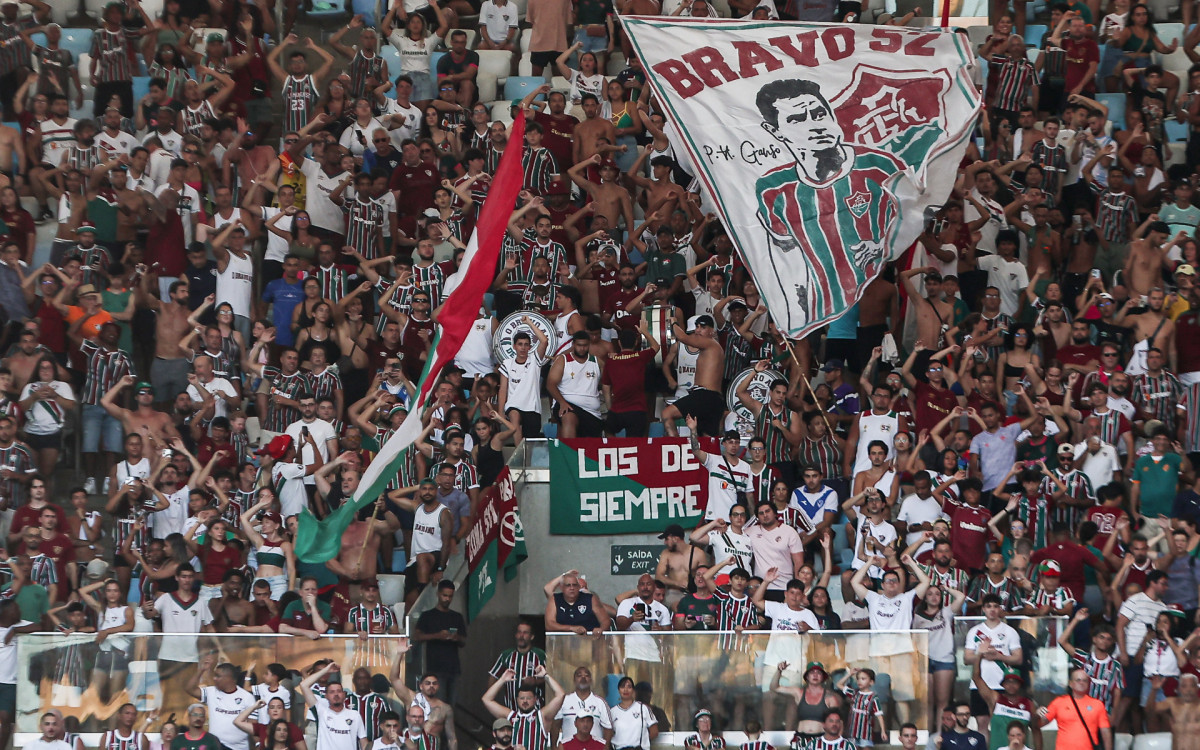 Torcida do Fluminense no Maracan&atilde;