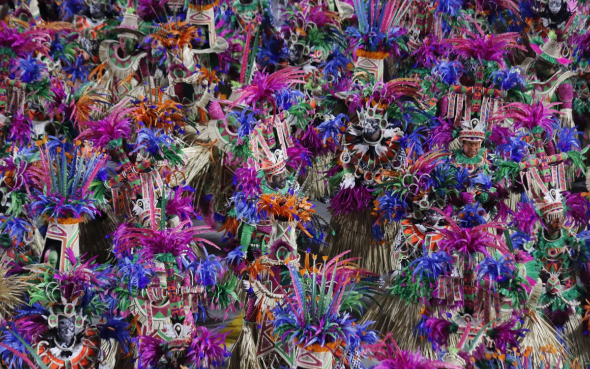 Desfile da Estação Primeira de Mangueira na Sapucaí