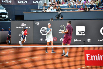 João Fonseca e Marcelo Melo vencem na estreia das duplas e vão às quartas do Rio Open