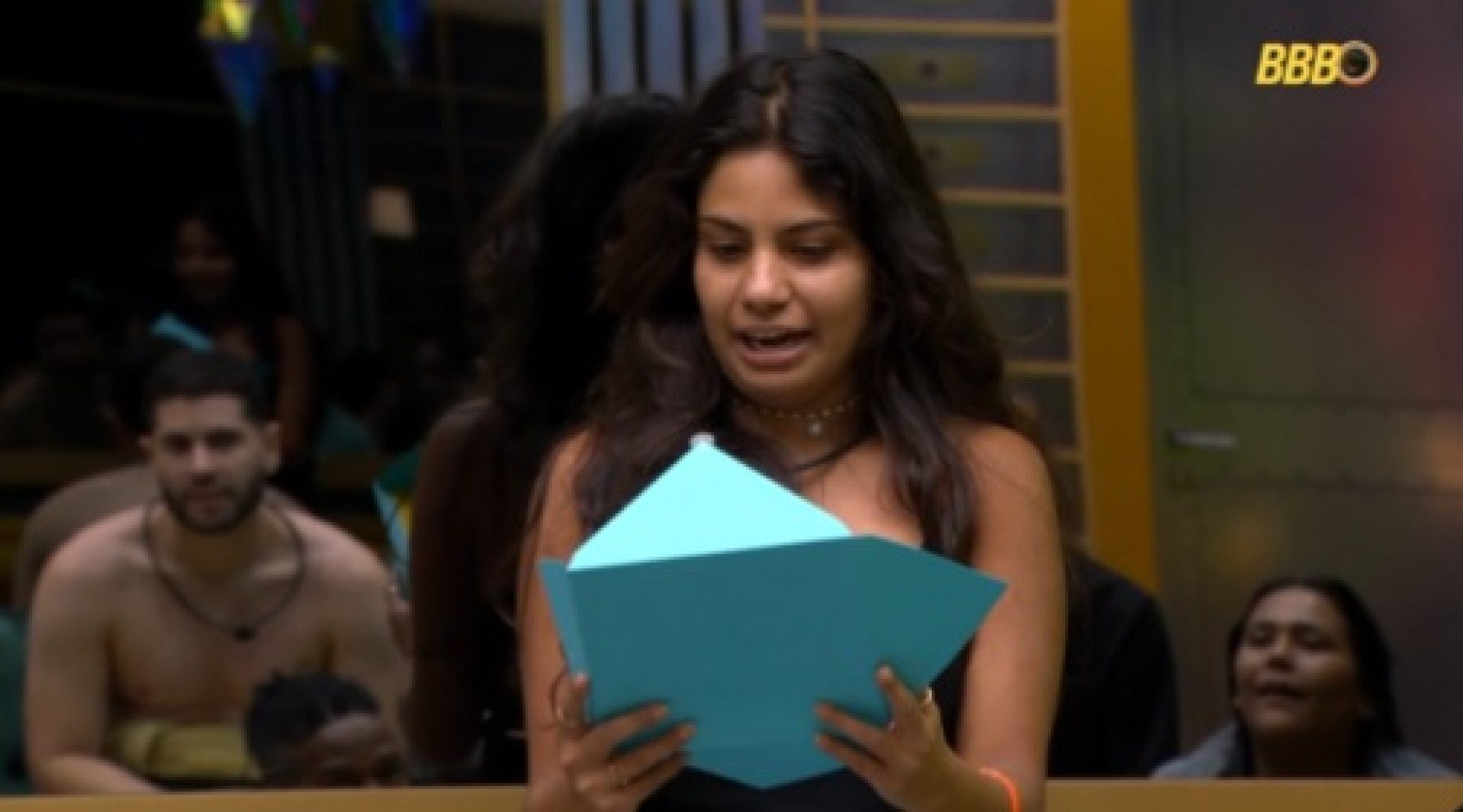 Gabriela recebeu surpresa por ter vencido Prova do Anjo  - Reprodução de Vídeo/ X 