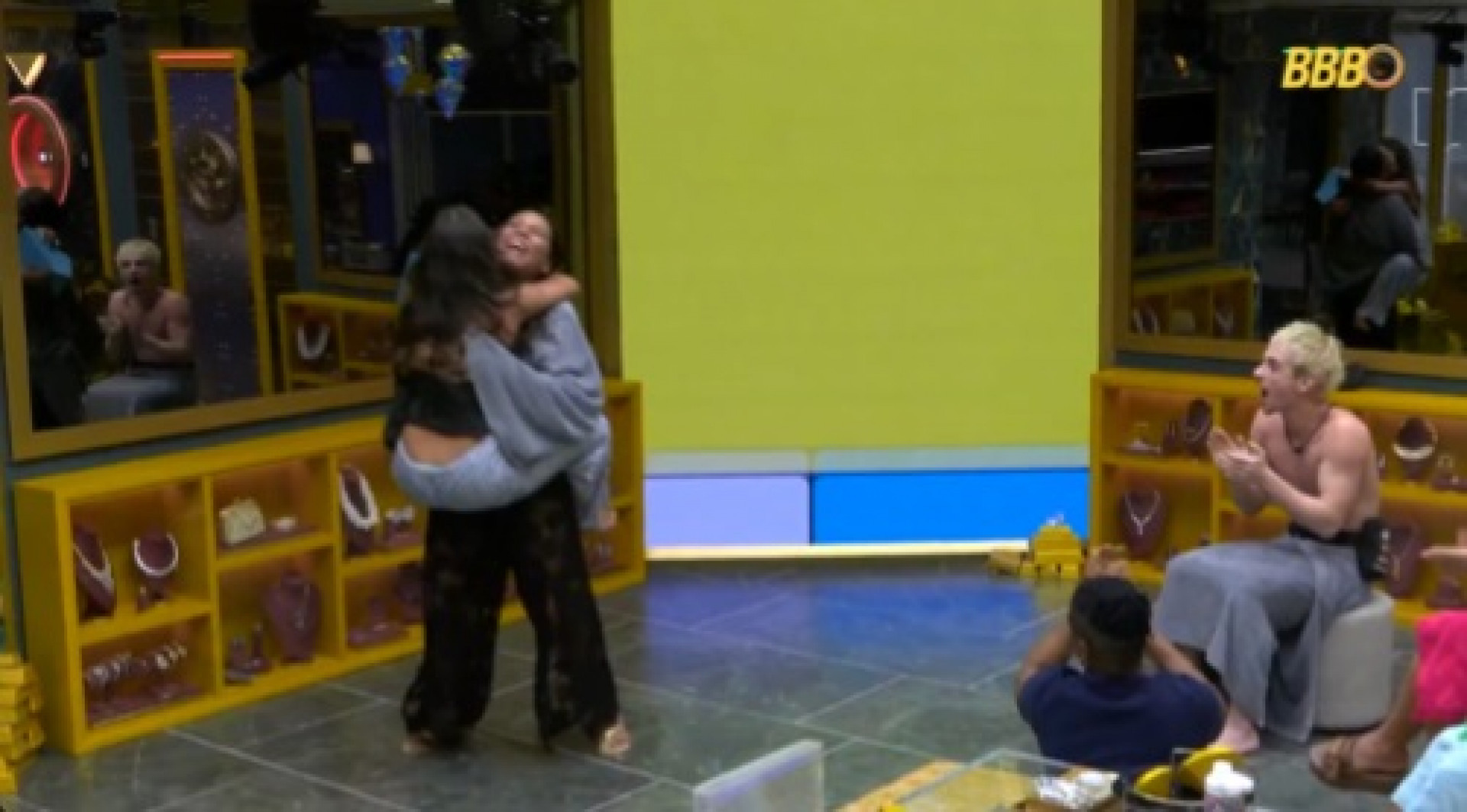 Gabriela e Chaiany vibraram com oportunidade de sair da casa do 'BBB' - Reprodução de Vídeo/ X 