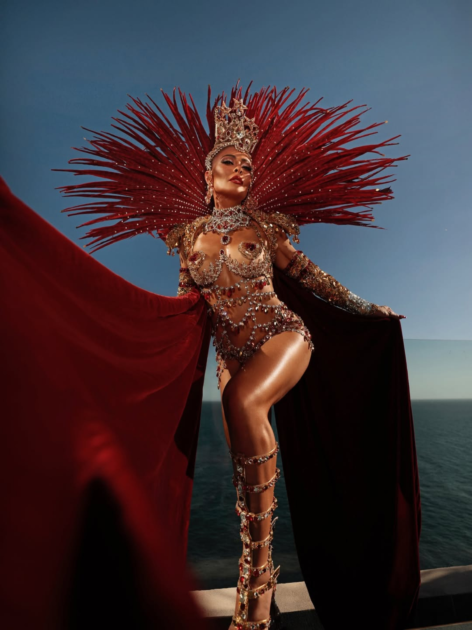 Juliana Paes exibiu figurino para desfile da Viradouro  - Reprodu&ccedil;&atilde;o/Instagram 