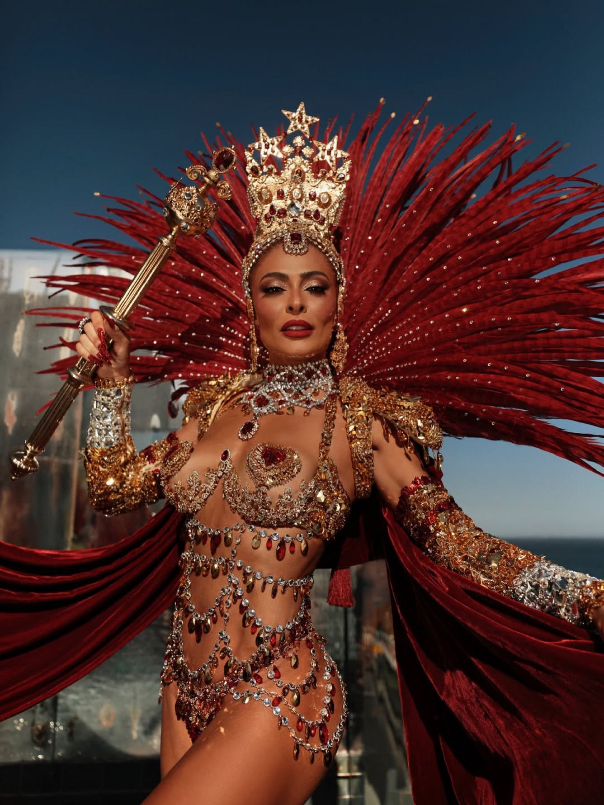 Juliana Paes é rainha de bateria da escola de samba  - Reprodução/Instagram 