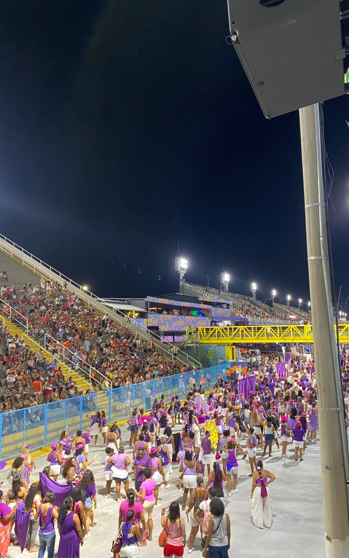 Mulheres desfilam na Sapucaí e pedem pelo fim do feminicídio
 - Foto: Thalita Queiroz / Agência O Dia