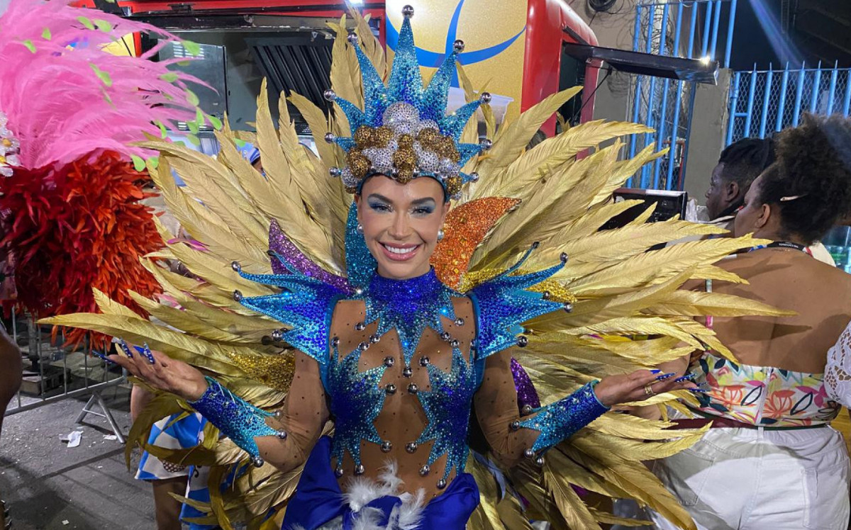 Musa estreante da Vila Isabel, Ainê Coutinho realiza sonho na Sapucaí - Foto: Thalita Queiroz / Agência O Dia