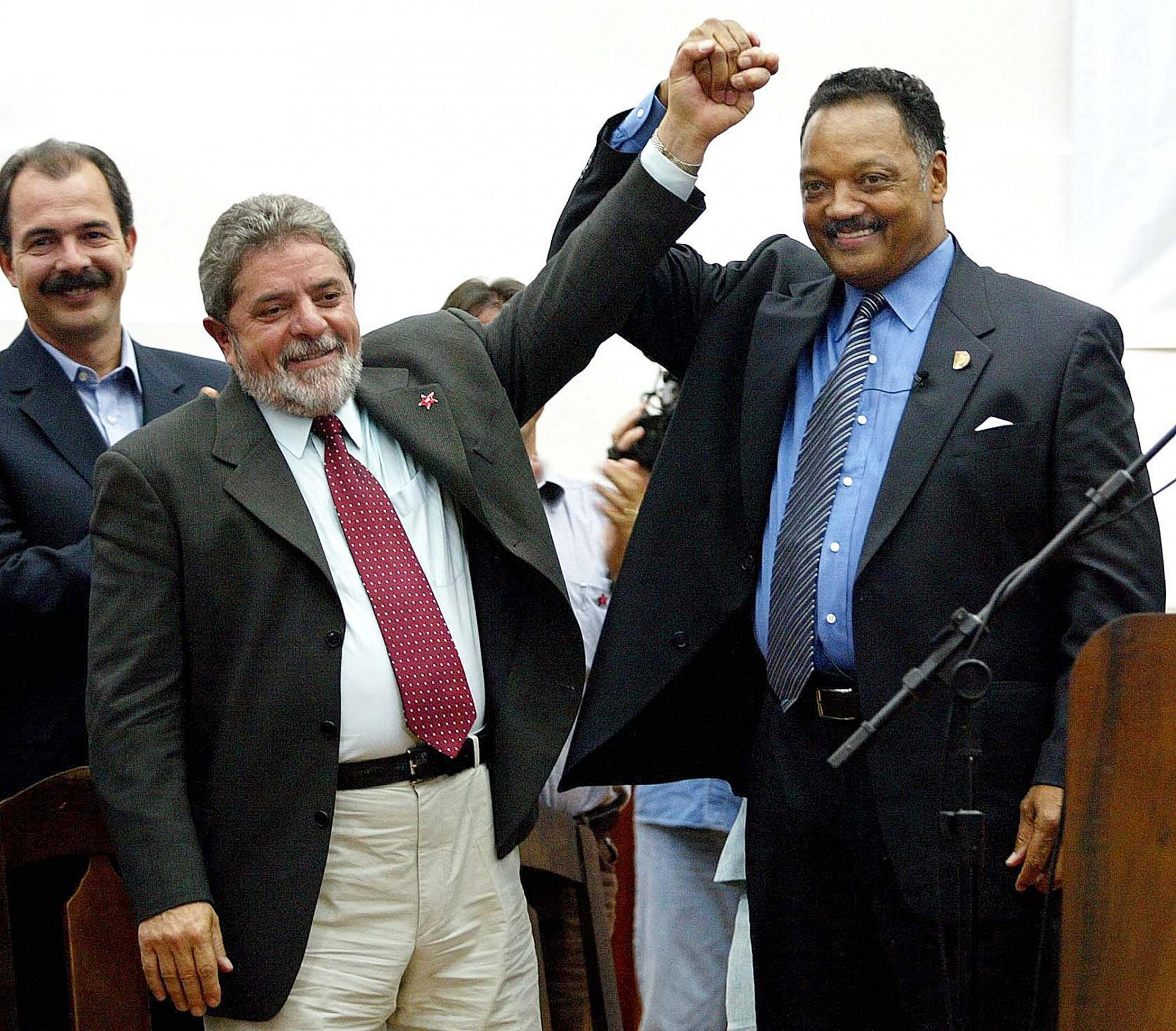 Presidente Lula e o reverendo Jesse Jackson - AFP
