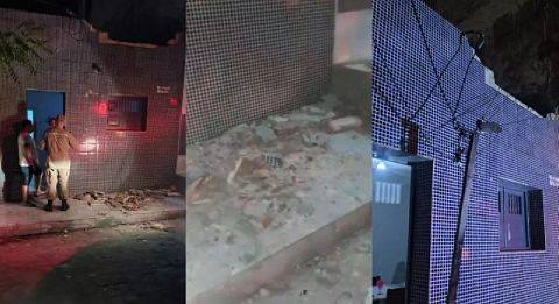 Fia&ccedil;&atilde;o foi tensionada e acabou puxando parte da fachada do im&oacute;vel