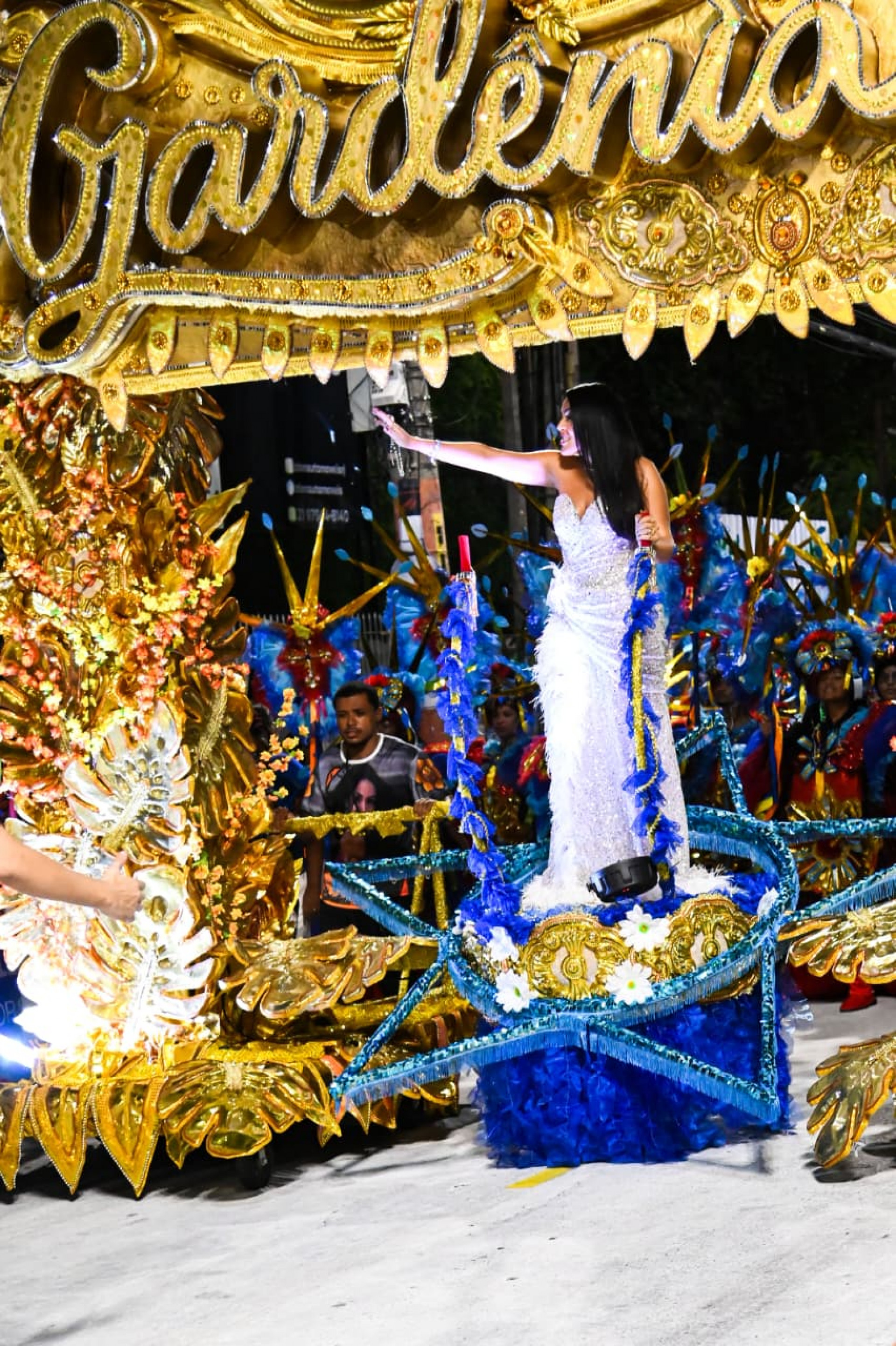 No visual, alegorias bem resolvidas e acabamento caprichado, valorizando a estética nordestina na pista