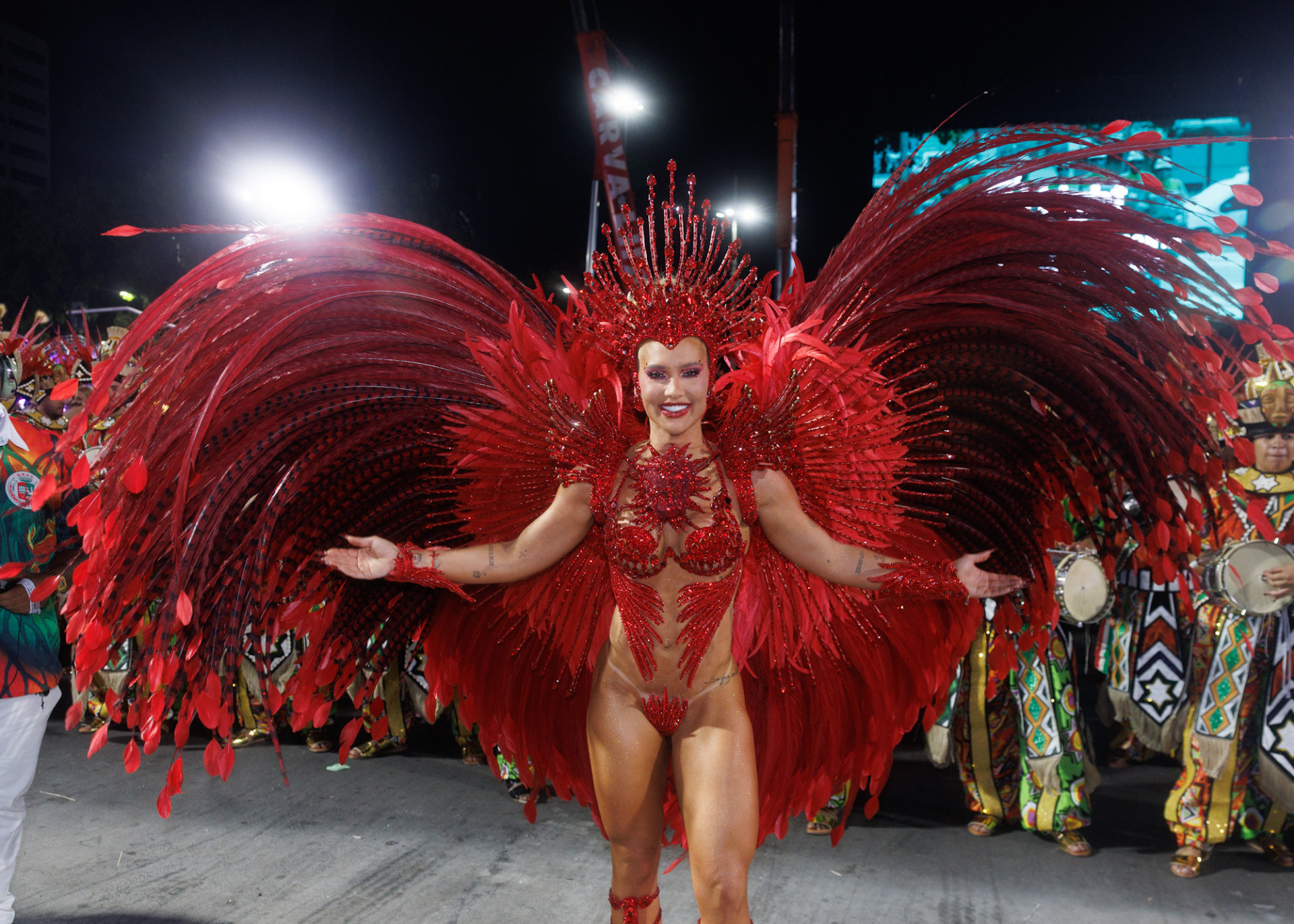 Virginia Fonseca estreou como rainha de bateria da Grande Rio  - Manuela Scarpa/Brazil News