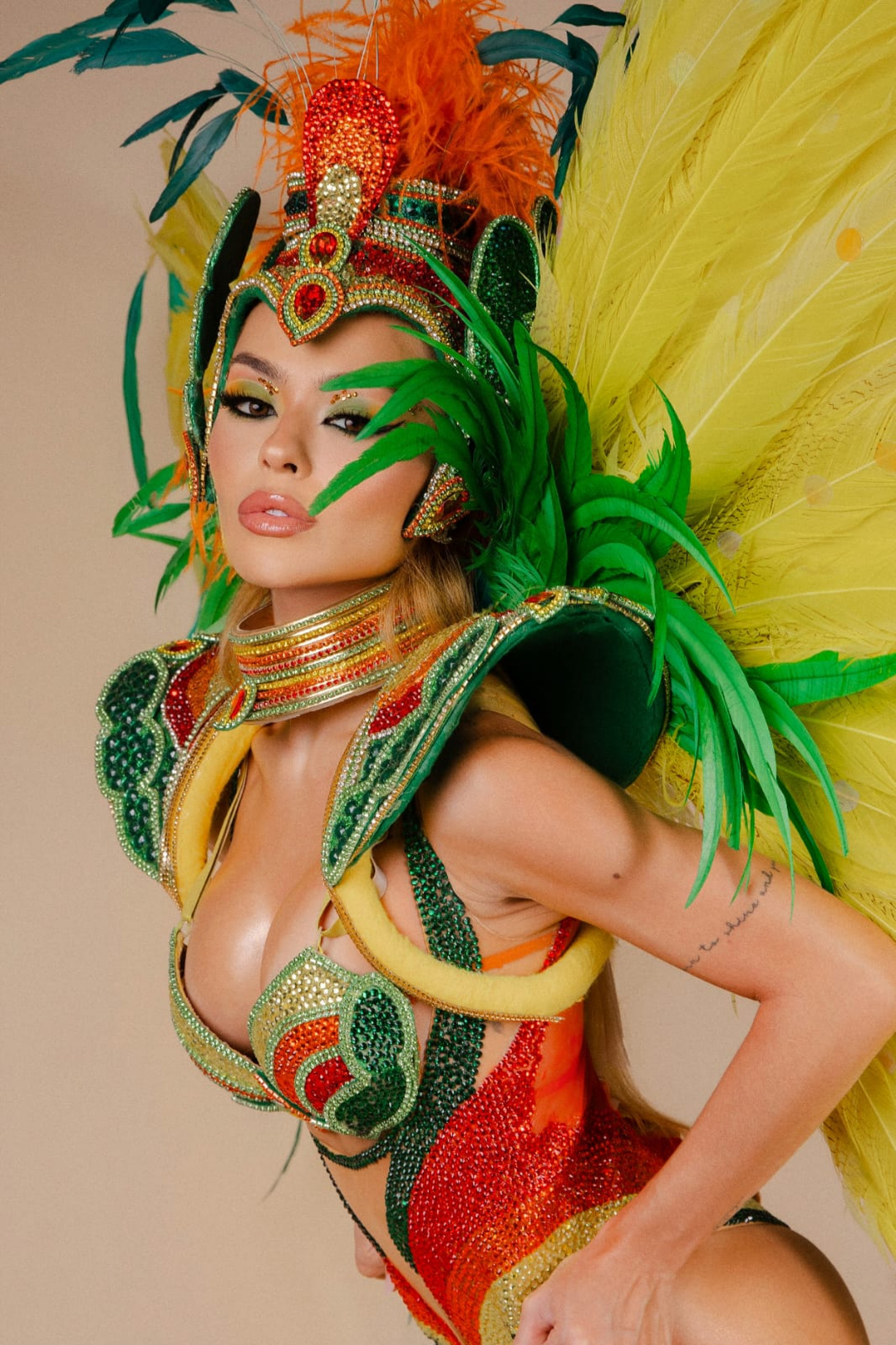 Bia Michelle revelou look para desfile do Salgueiro 
 - Divulgação