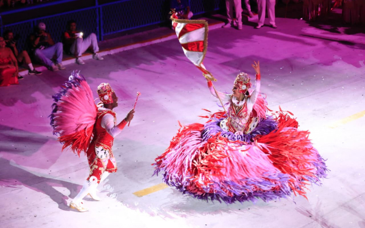 Salgueiro trouxe para a Sapucaí uma homenagem à ícone do Carnaval, Rosa Magalhães
