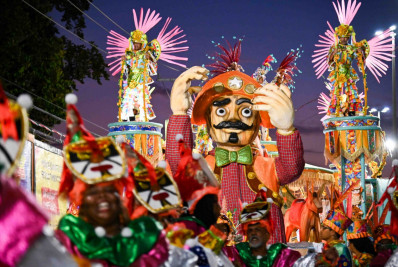 De olho na Sapucaí, Cubango faz desfile impactante e briga pelo título da Série Prata