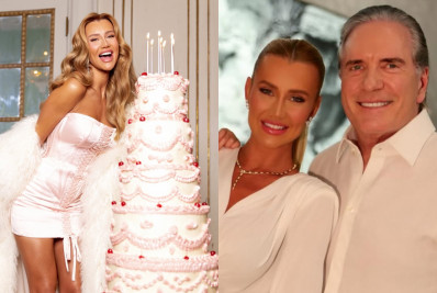 Ana Paula Siebert celebra aniversário com bolo gigante e homenagem de Roberto Justus: 'Orgulho'