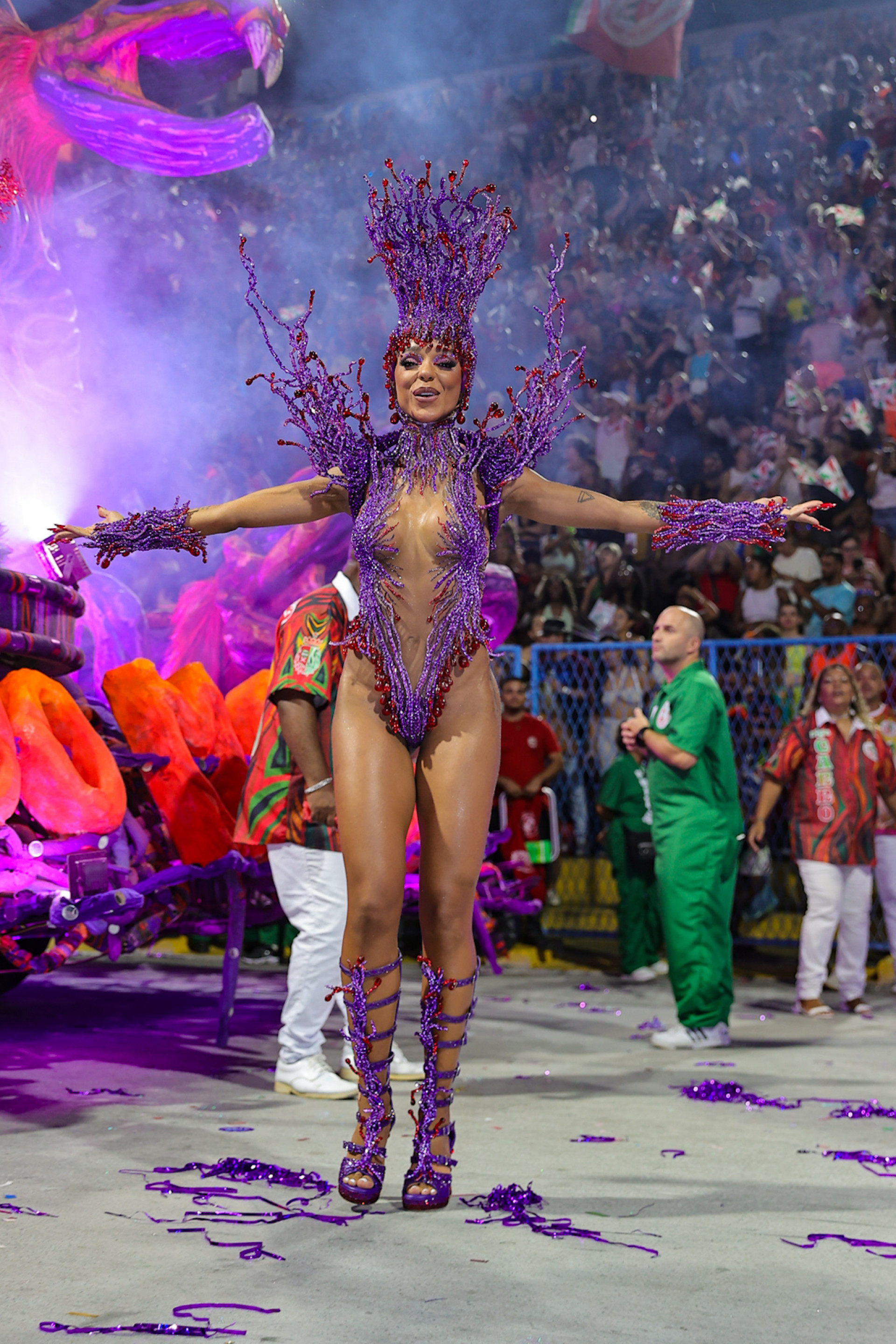 Brunna Gonçalves durante desfile da Grande Rio - Victor Chapetta / Brazil News