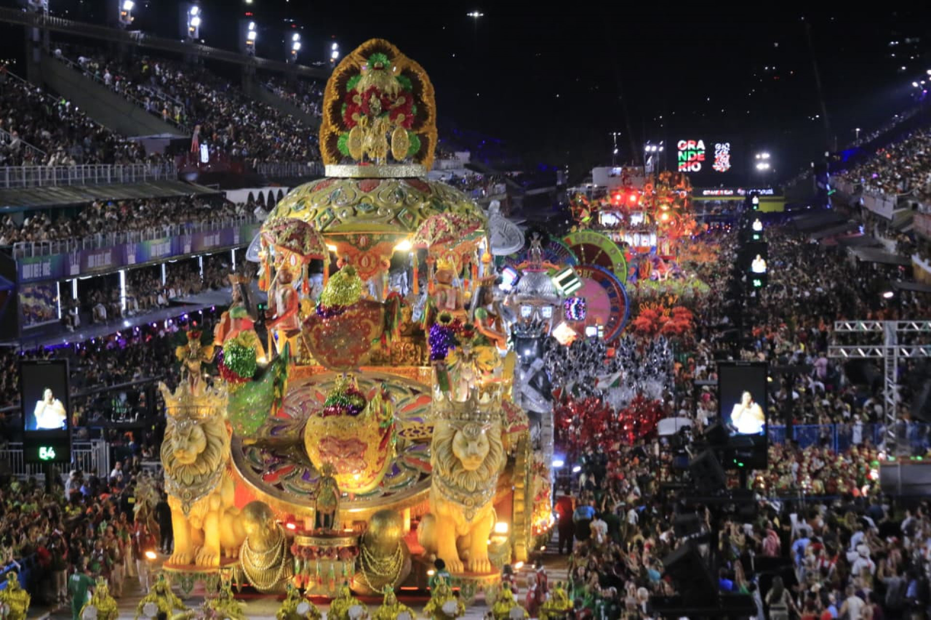 Grande Rio fez um desfile opulento e luxuoso  - Carlos Elias/Agência O Dia