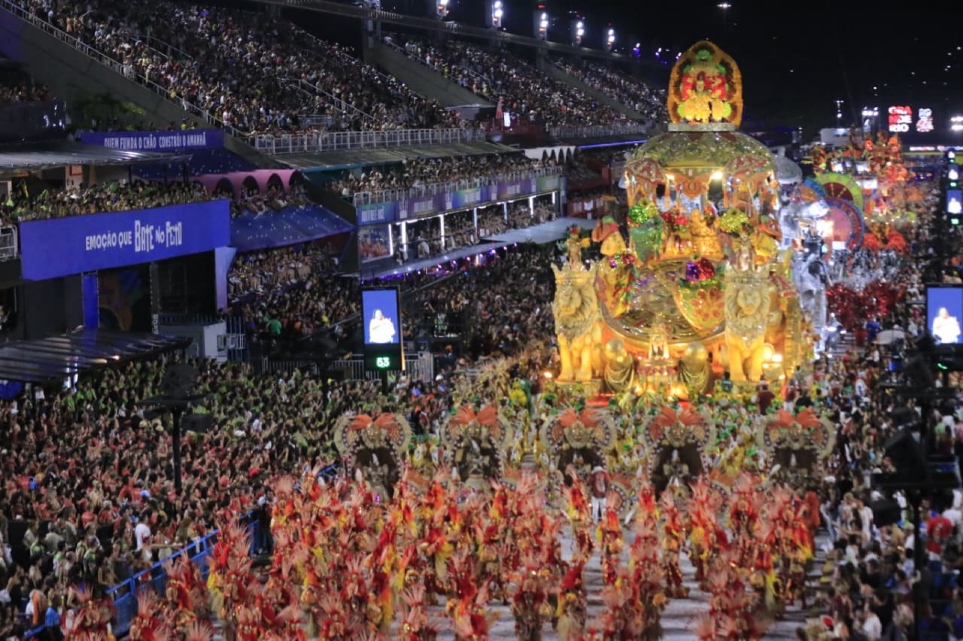 Grande Rio fez um desfile opulento e luxuoso  - Carlos Elias/Agência O Dia