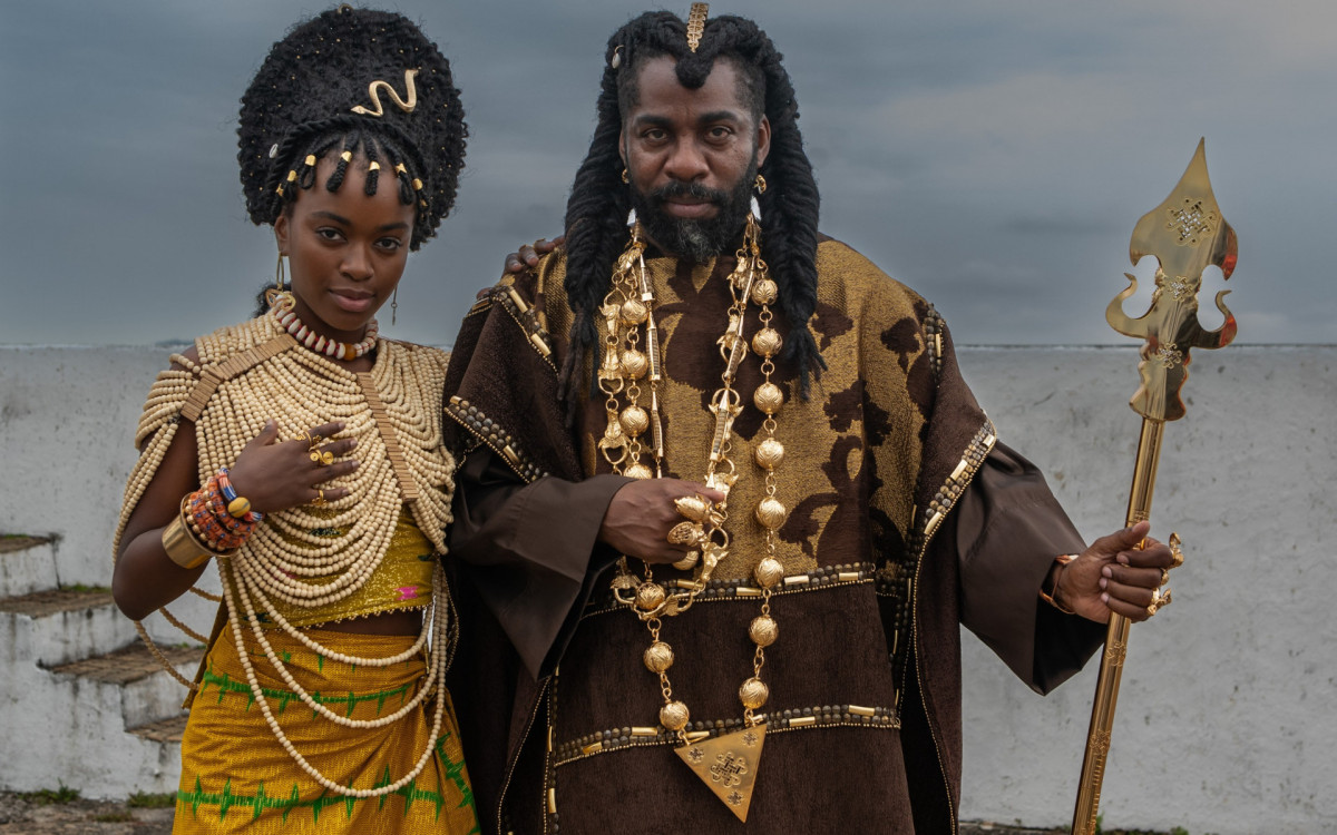 A Nobreza do Amor: K&ecirc;nia (Nikolly Fernandes), filha do vil&atilde;o Jendal (L&aacute;zaro Ramos)