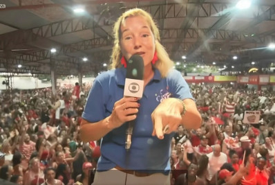Lilia Teles confirma fama de 'pé-quente' no carnaval carioca