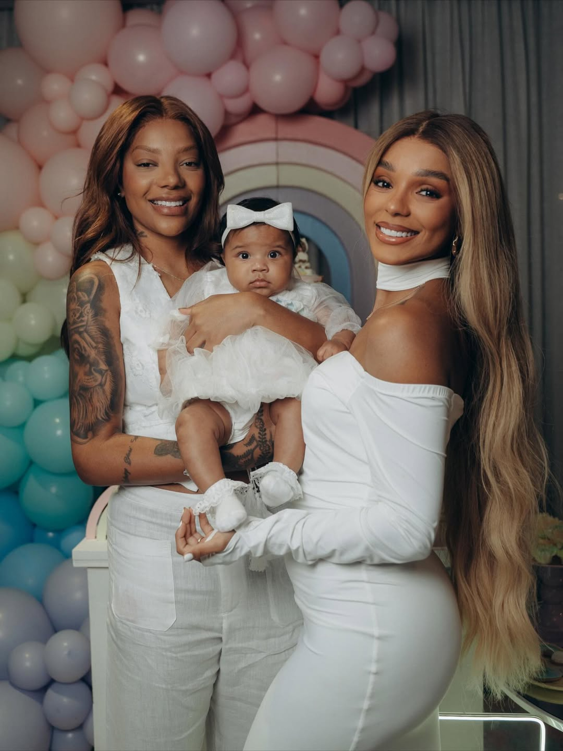 Ludmilla, Bruna Gonçalves e a filha, Zuri - Reprodução / Instagram