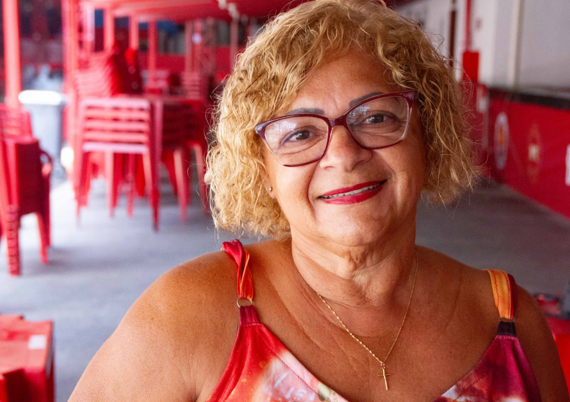 Sandra Reis destacou amizade com mestre Ciça, da Viradouro - Érica Martin / Agência O Dia