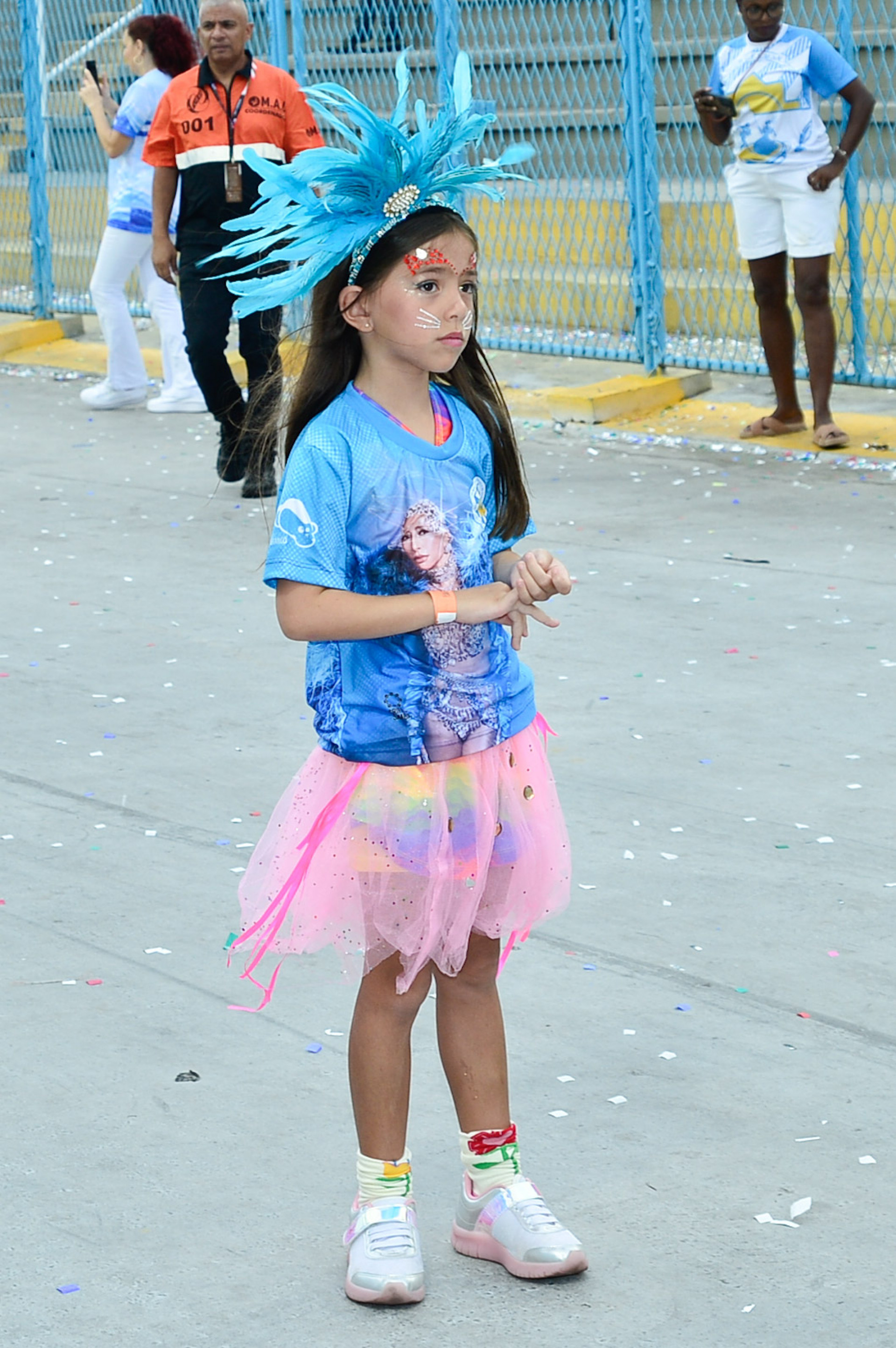 Zoe, filha de Sabrina Sato, segue os passos da mãe e faz sua estreia na Marquês de Sapucaí - Eduardo Martins / Brazil News