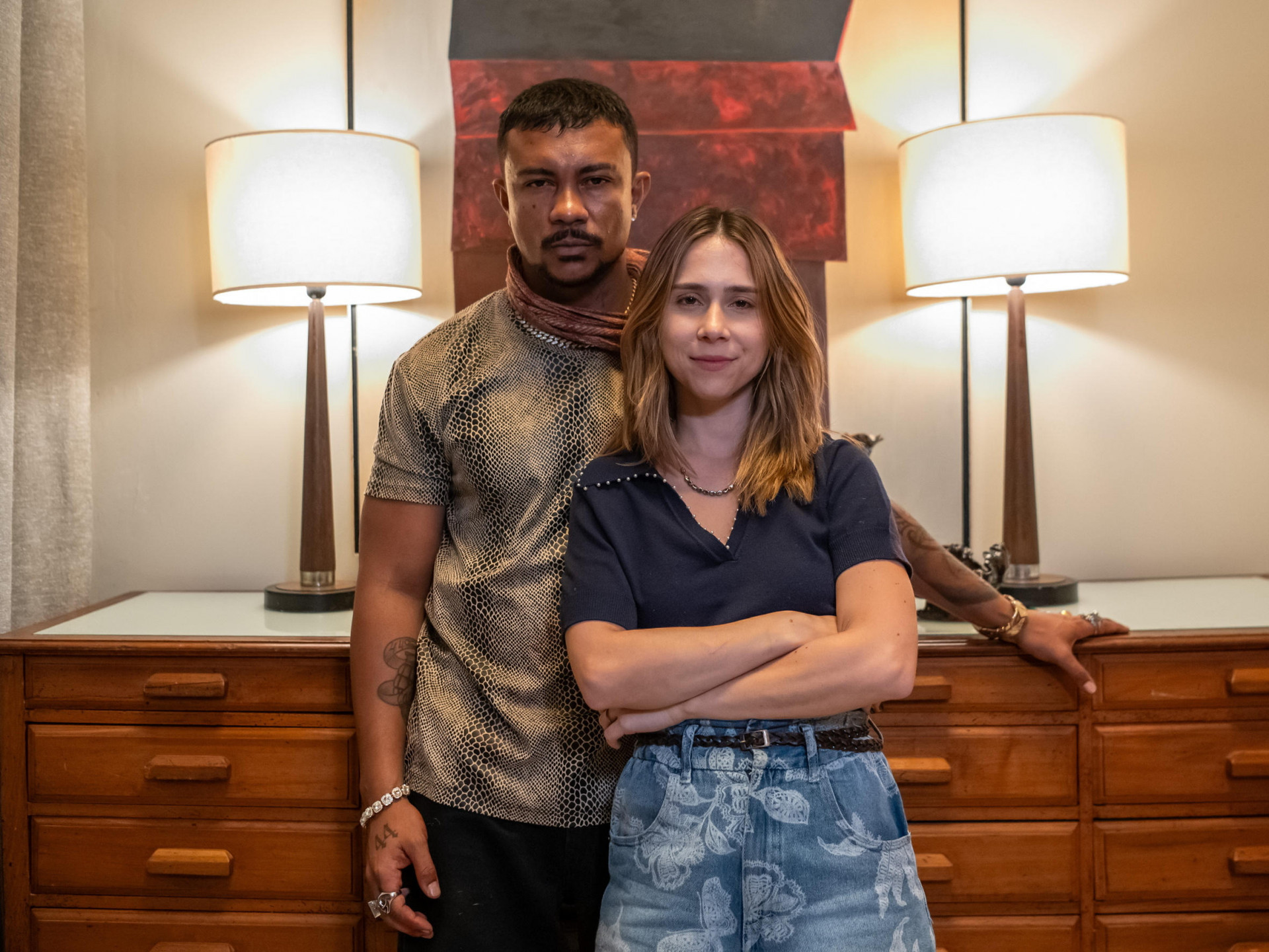 Lucélia vive romance com Bagdá, chefe do tráfico da Chacrinha  - Globo/ Estevam Avellar