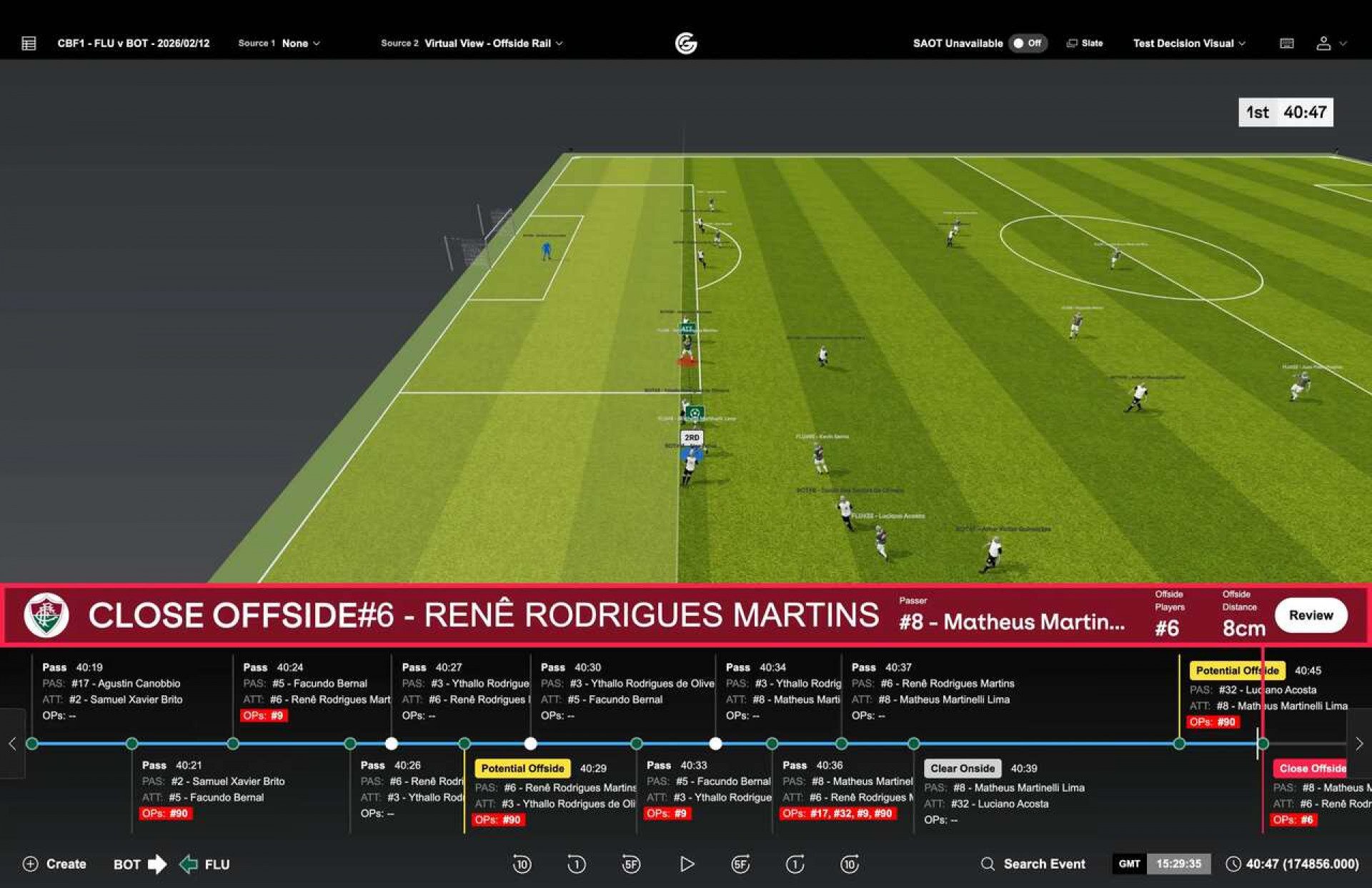 CBF conclui testes do impedimento semiautom&aacute;tico no Maracan&atilde;
