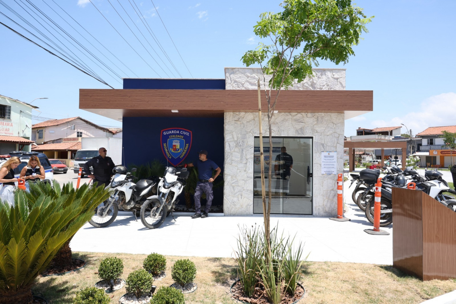 Inauguração da base de segurança 24h - Ascom